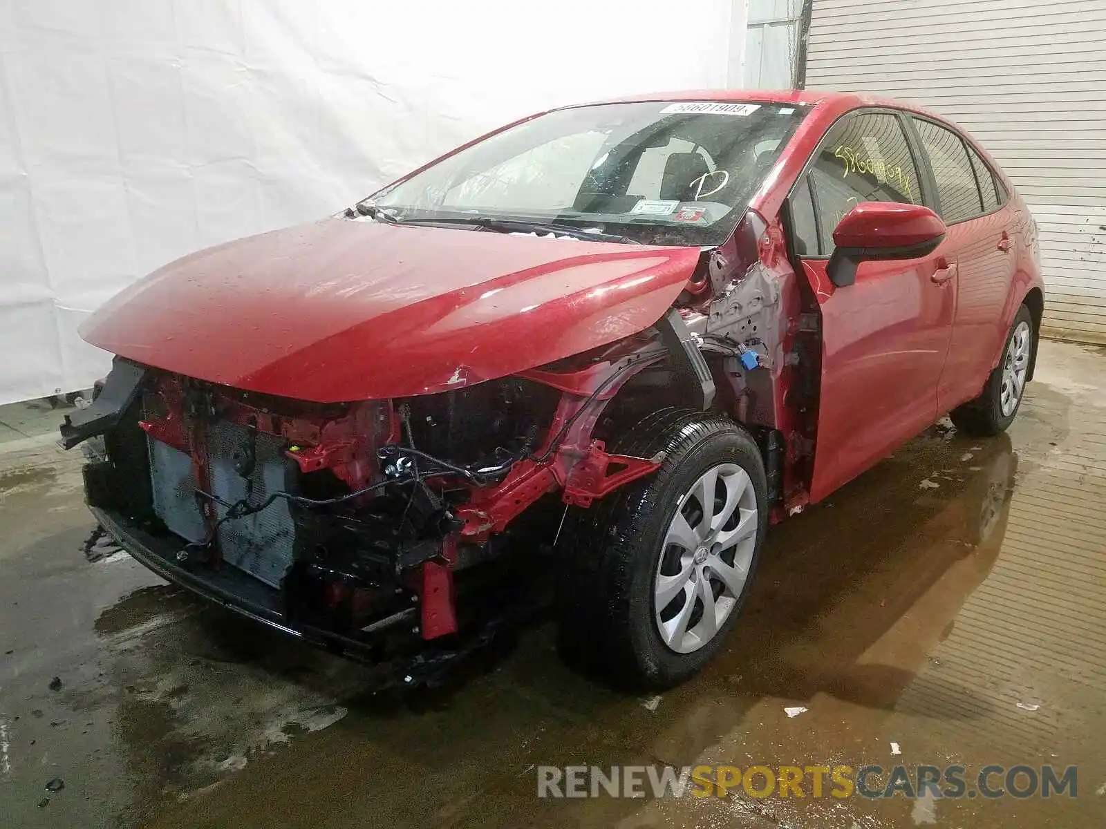 2 Photograph of a damaged car JTDEPRAE0LJ003317 TOYOTA COROLLA 2020