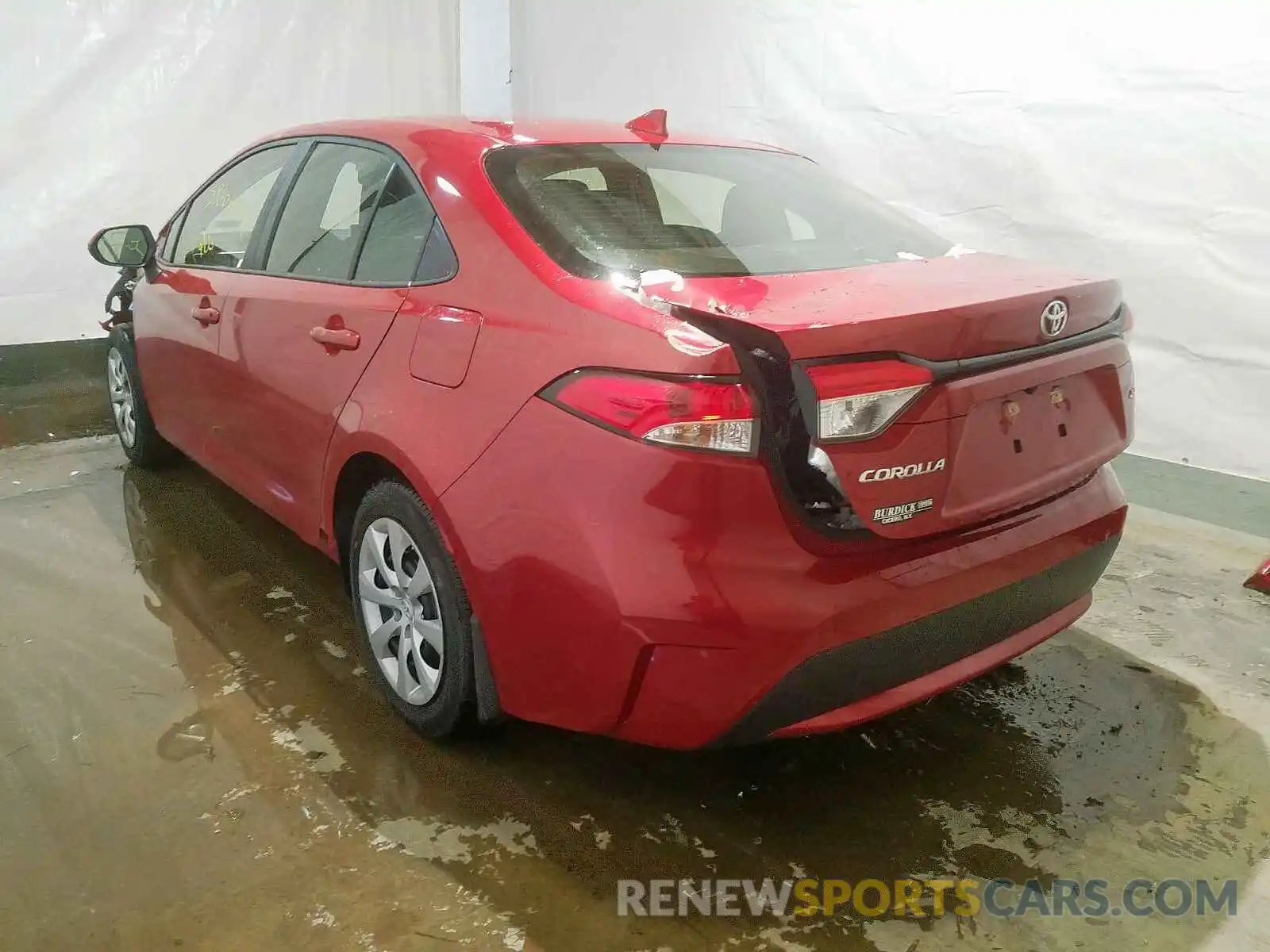 3 Photograph of a damaged car JTDEPRAE0LJ003317 TOYOTA COROLLA 2020