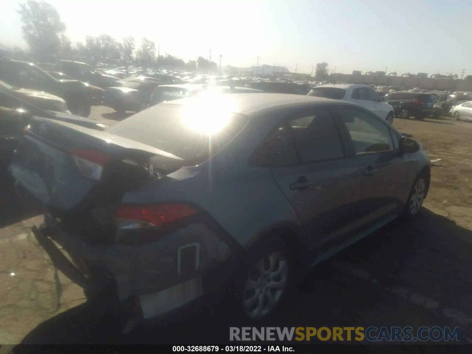 4 Photograph of a damaged car JTDEPRAE0LJ003432 TOYOTA COROLLA 2020