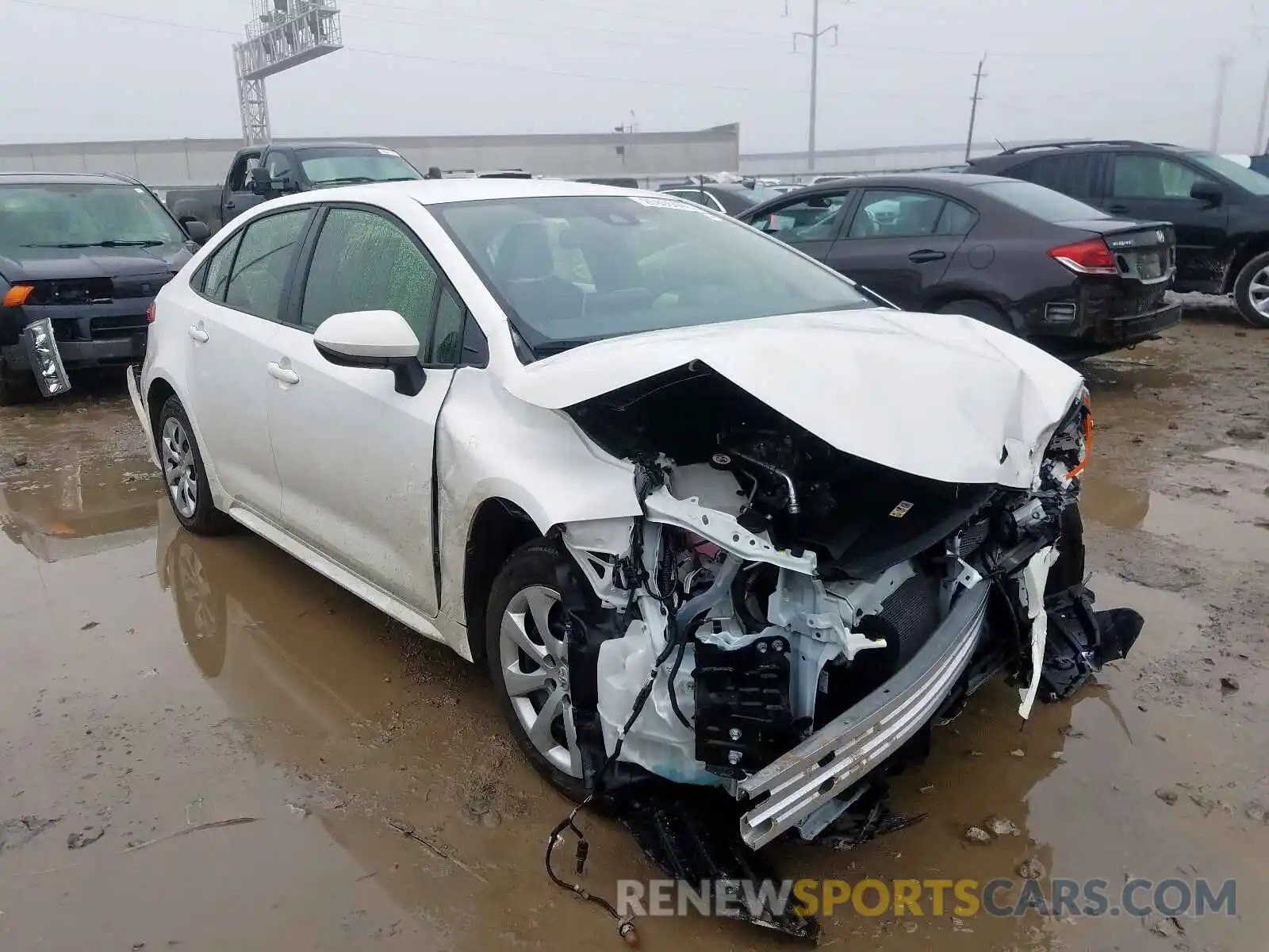 1 Photograph of a damaged car JTDEPRAE0LJ003947 TOYOTA COROLLA 2020