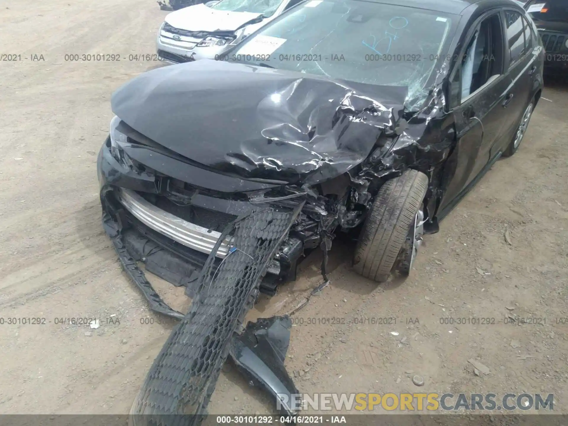 6 Photograph of a damaged car JTDEPRAE0LJ004063 TOYOTA COROLLA 2020