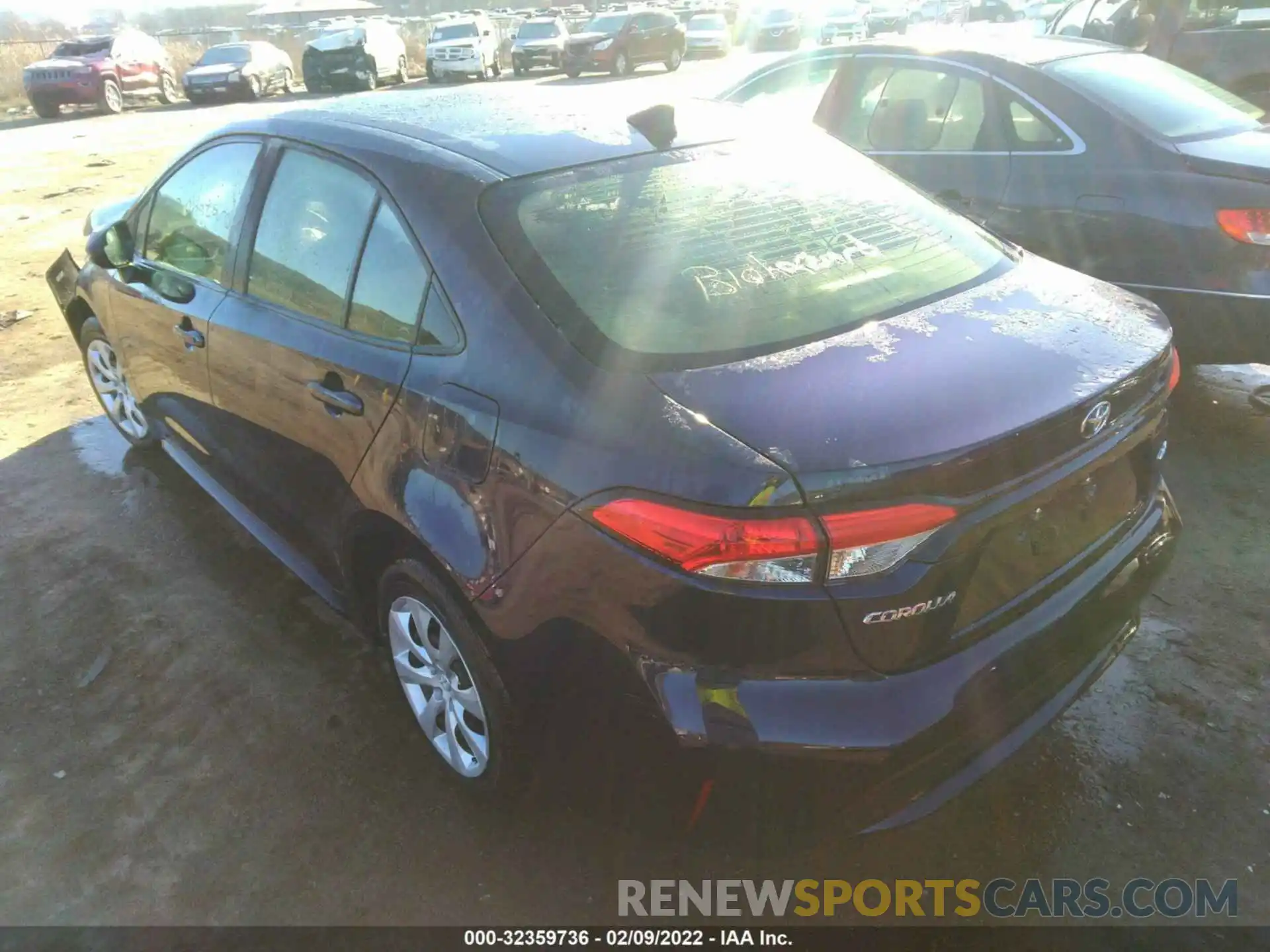 3 Photograph of a damaged car JTDEPRAE0LJ004158 TOYOTA COROLLA 2020