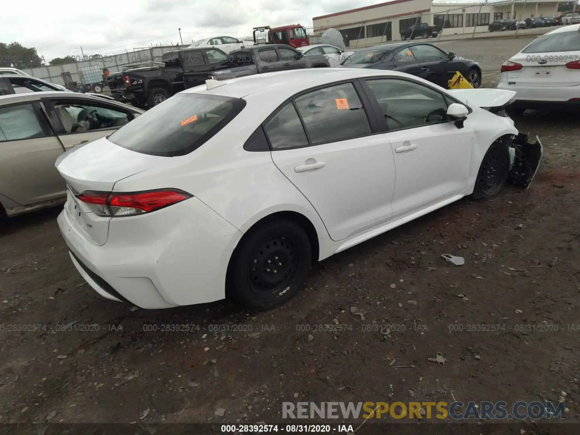 4 Photograph of a damaged car JTDEPRAE0LJ004306 TOYOTA COROLLA 2020