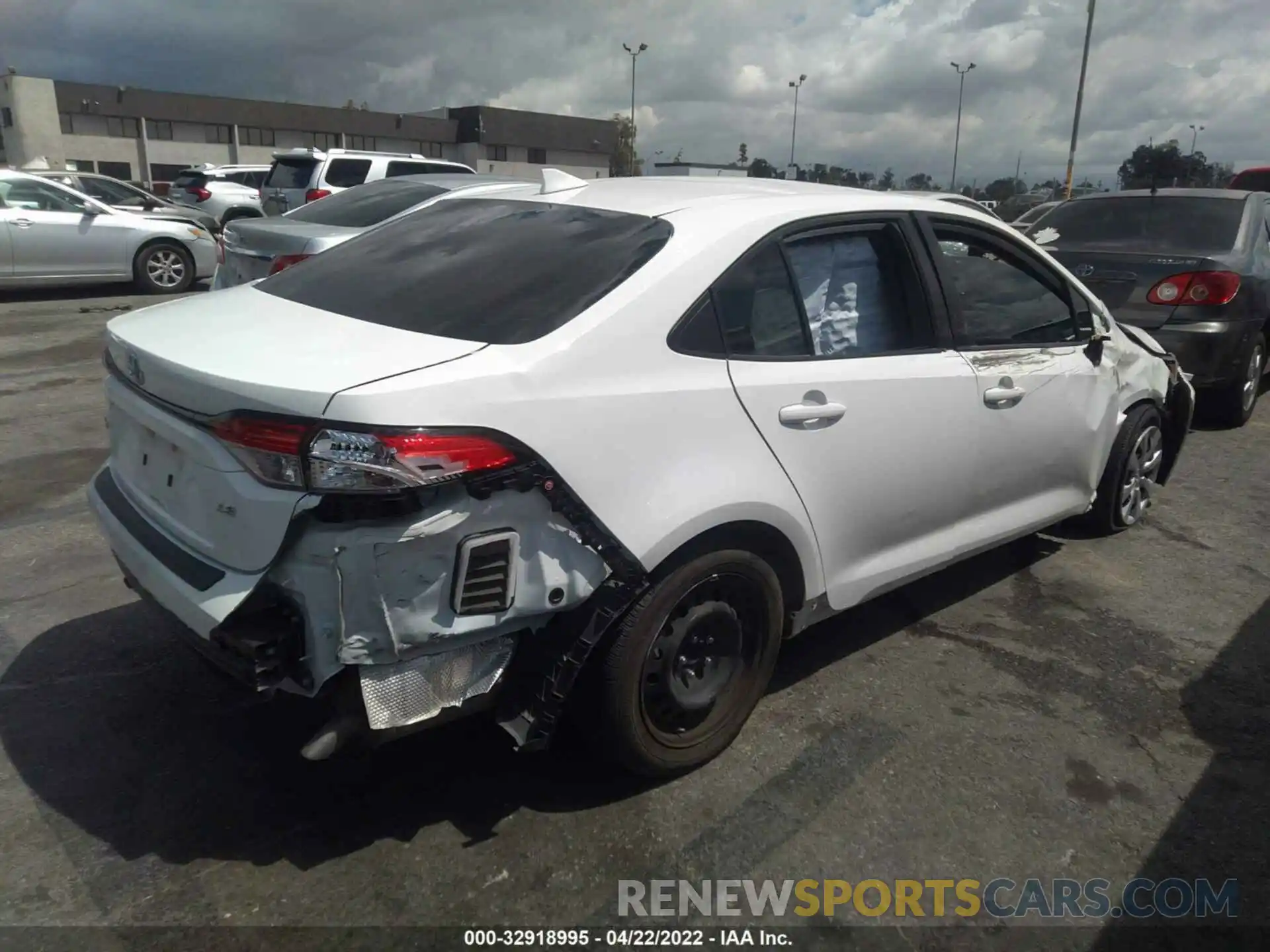 4 Photograph of a damaged car JTDEPRAE0LJ004399 TOYOTA COROLLA 2020