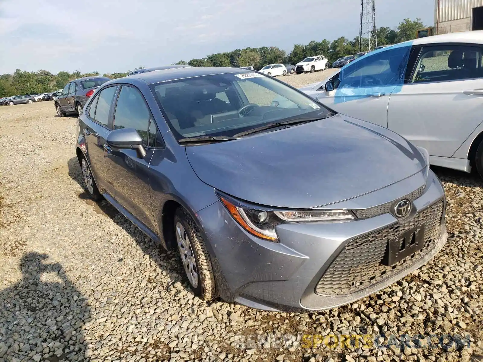 1 Photograph of a damaged car JTDEPRAE0LJ004662 TOYOTA COROLLA 2020