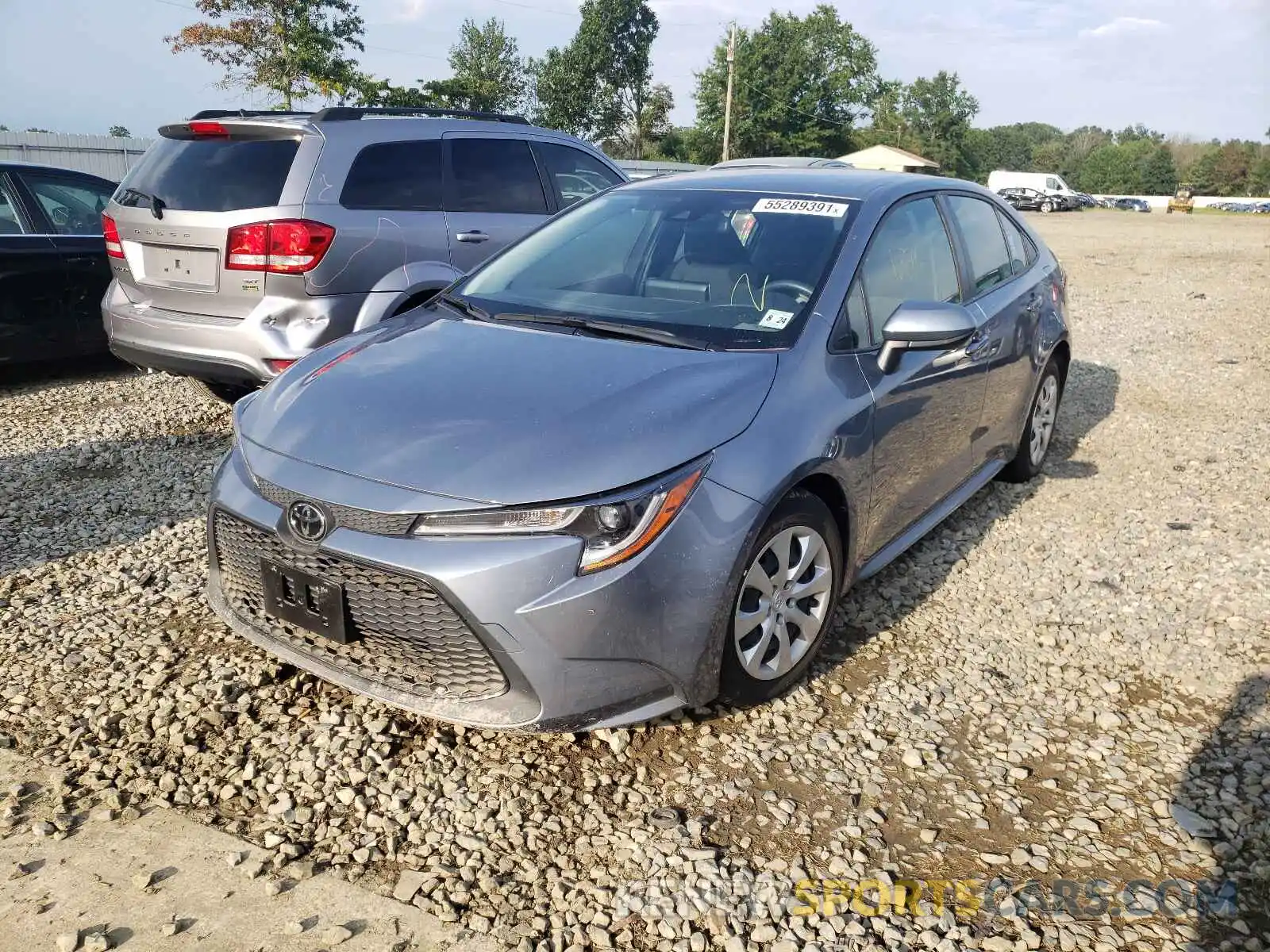 2 Photograph of a damaged car JTDEPRAE0LJ004662 TOYOTA COROLLA 2020