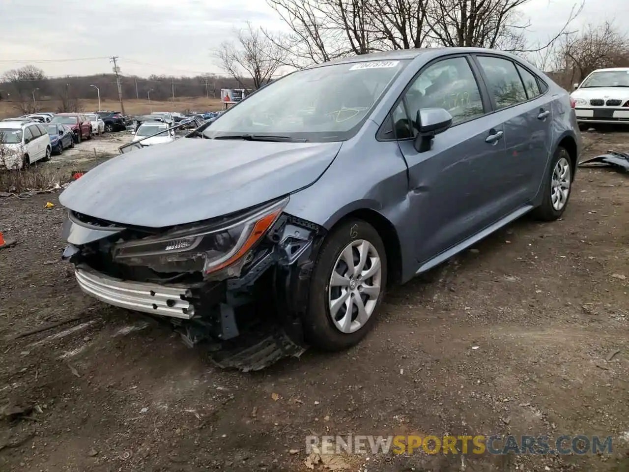 2 Photograph of a damaged car JTDEPRAE0LJ005200 TOYOTA COROLLA 2020