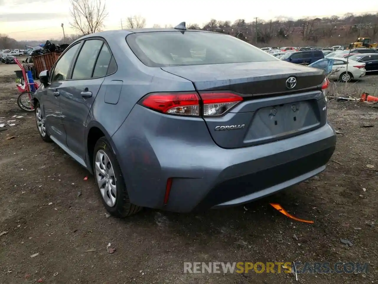 3 Photograph of a damaged car JTDEPRAE0LJ005200 TOYOTA COROLLA 2020