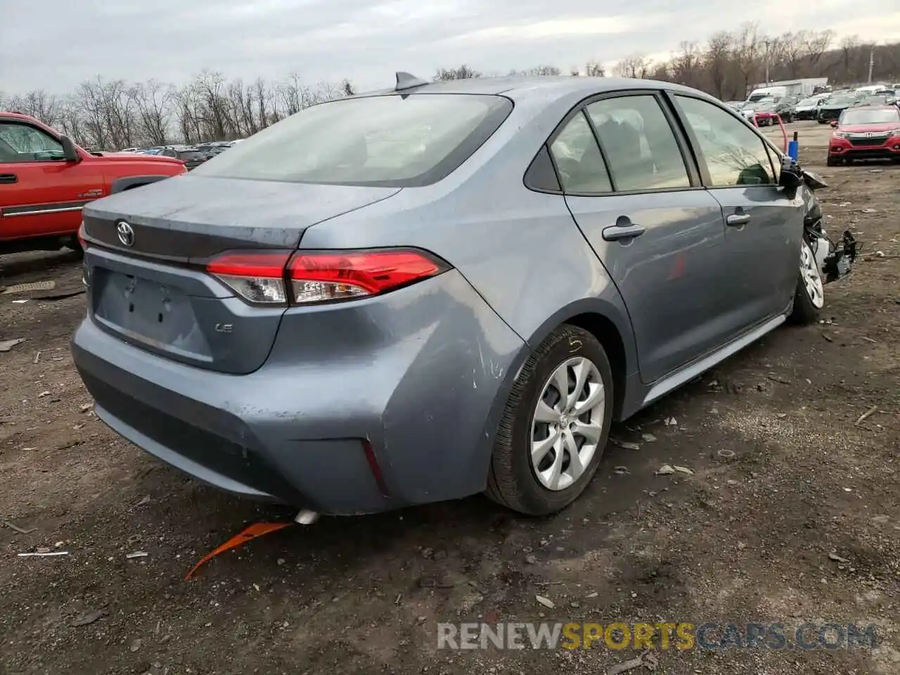 4 Photograph of a damaged car JTDEPRAE0LJ005200 TOYOTA COROLLA 2020