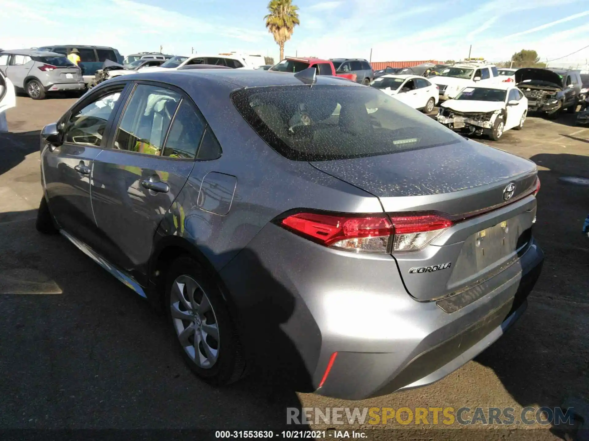 3 Photograph of a damaged car JTDEPRAE0LJ005309 TOYOTA COROLLA 2020