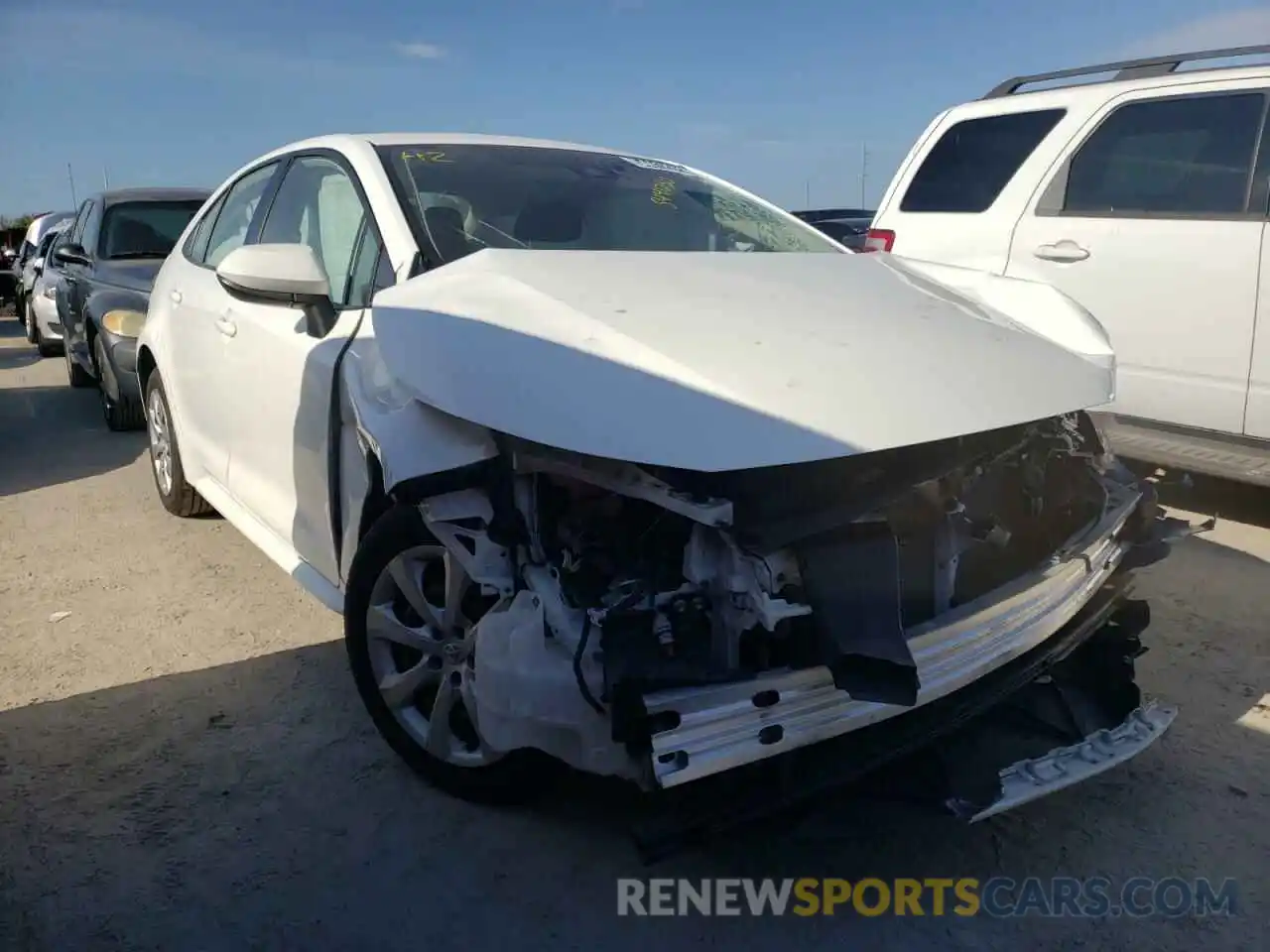 1 Photograph of a damaged car JTDEPRAE0LJ005598 TOYOTA COROLLA 2020