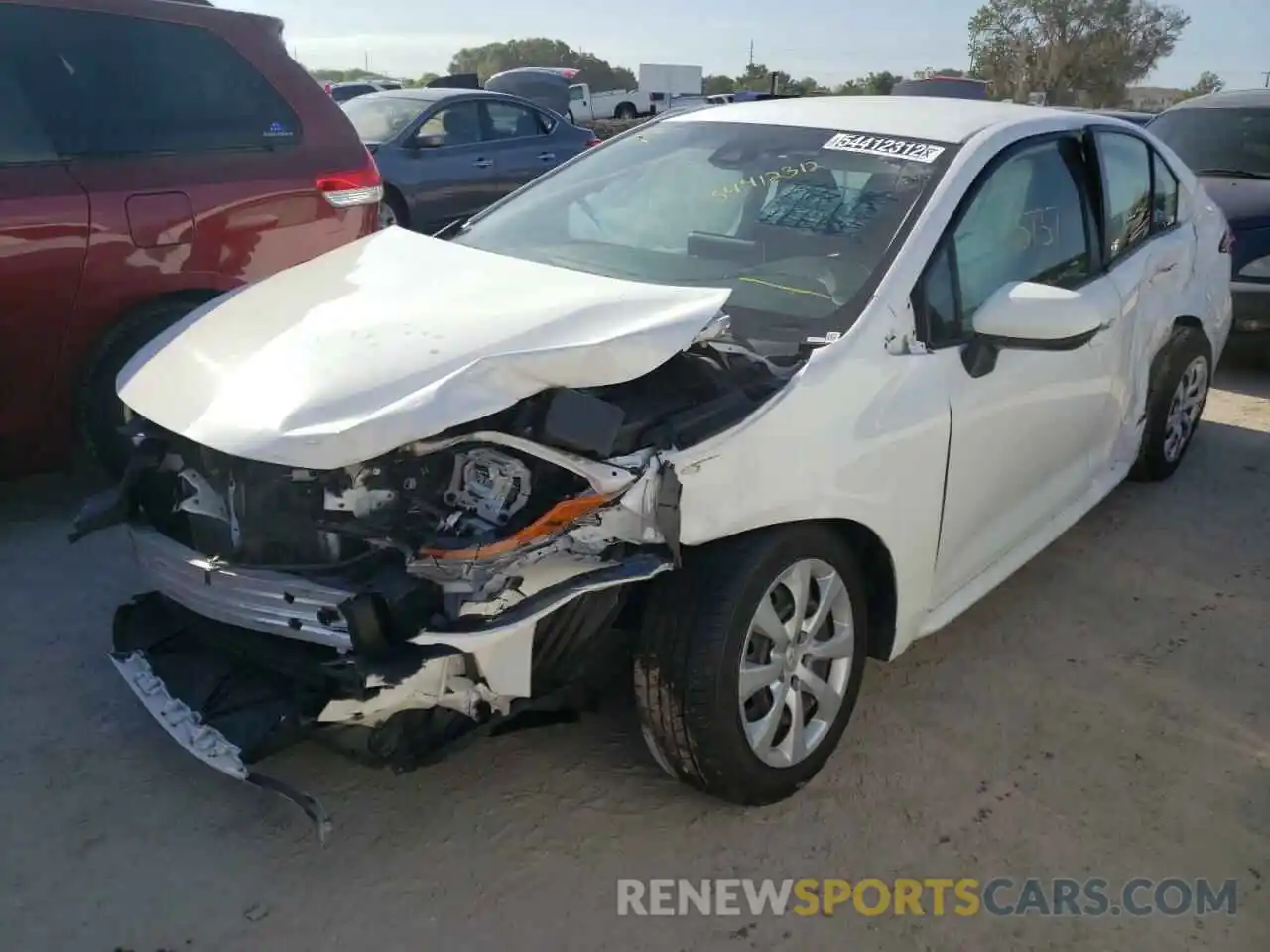 2 Photograph of a damaged car JTDEPRAE0LJ005598 TOYOTA COROLLA 2020