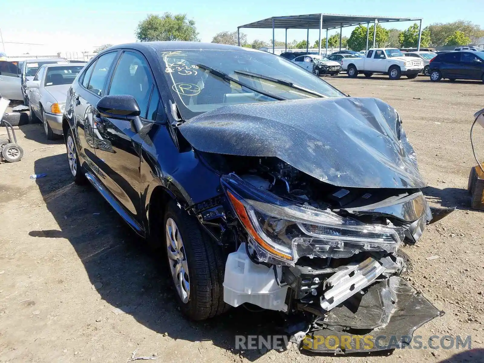 1 Photograph of a damaged car JTDEPRAE0LJ005617 TOYOTA COROLLA 2020