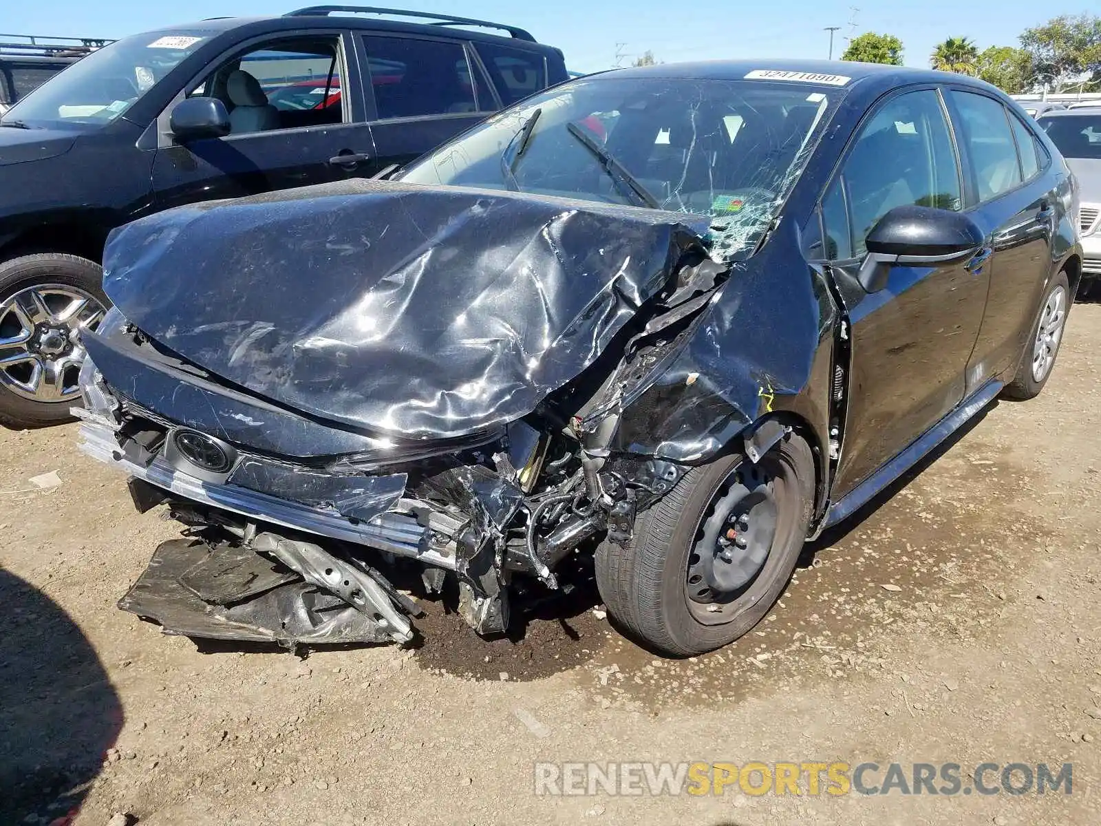 2 Photograph of a damaged car JTDEPRAE0LJ005617 TOYOTA COROLLA 2020