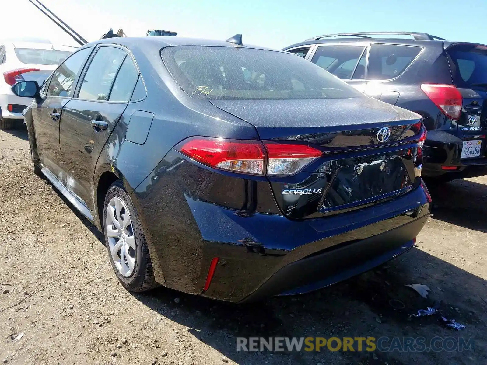 3 Photograph of a damaged car JTDEPRAE0LJ005617 TOYOTA COROLLA 2020