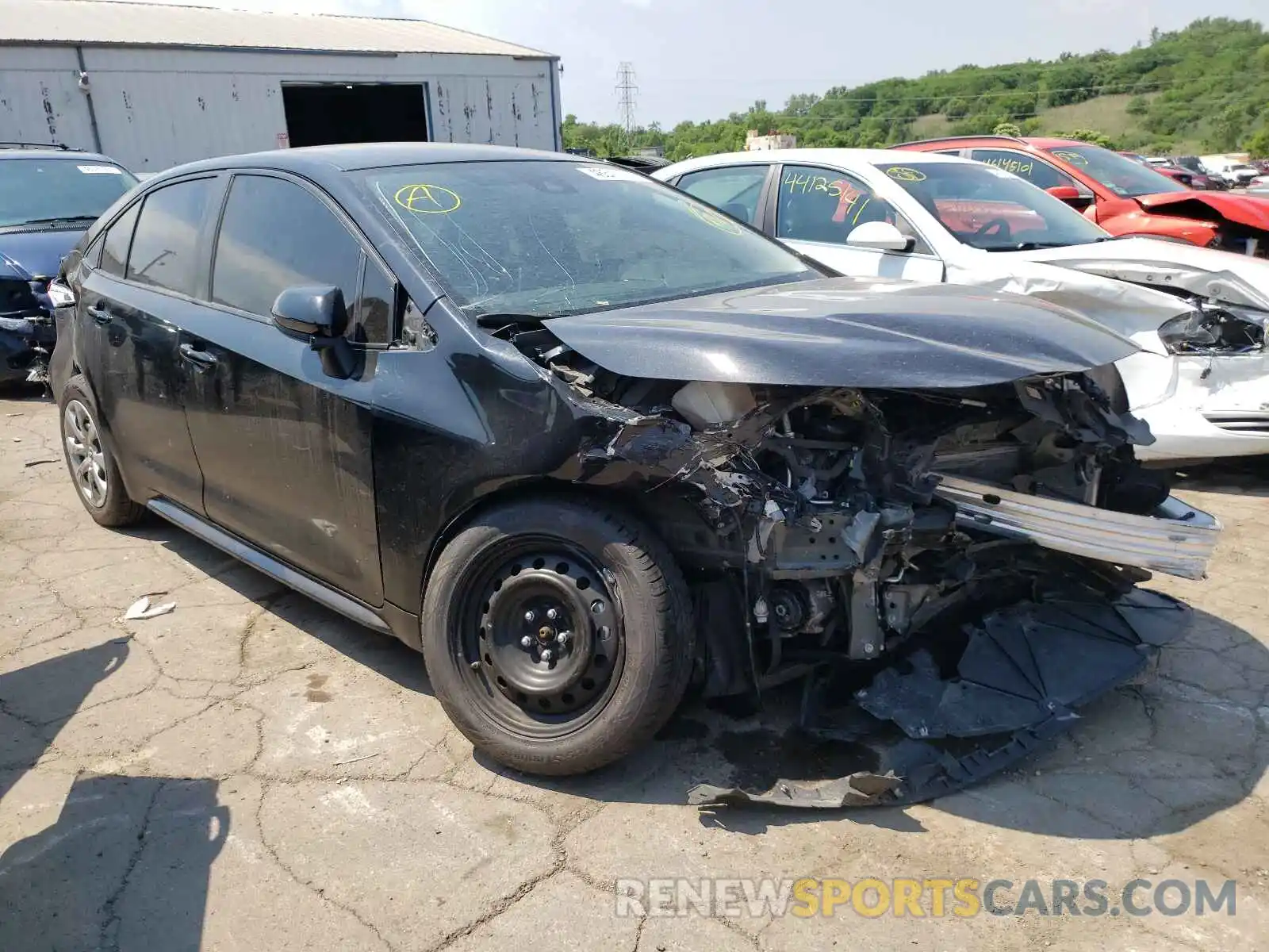 1 Photograph of a damaged car JTDEPRAE0LJ006301 TOYOTA COROLLA 2020