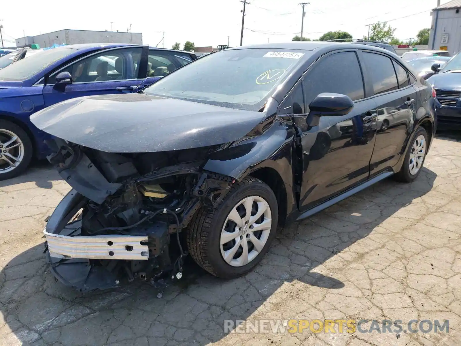 2 Photograph of a damaged car JTDEPRAE0LJ006301 TOYOTA COROLLA 2020