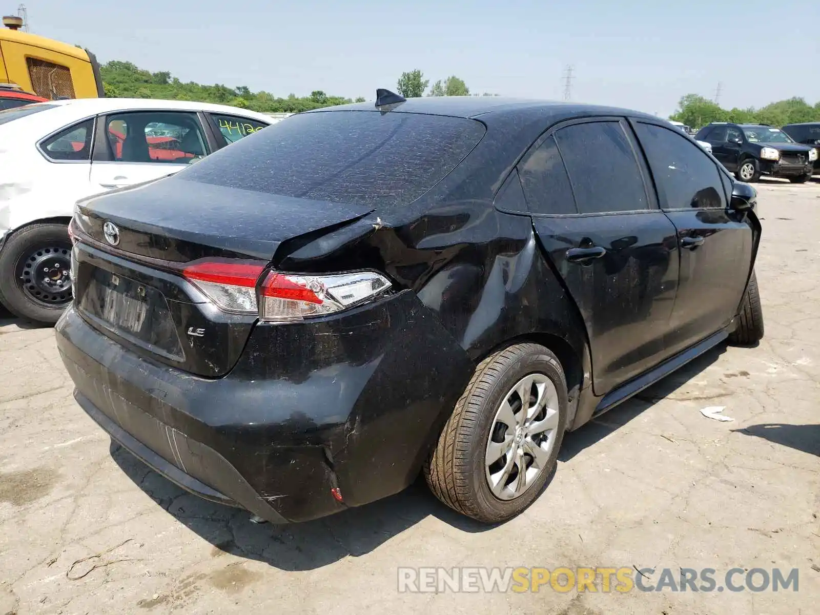 4 Photograph of a damaged car JTDEPRAE0LJ006301 TOYOTA COROLLA 2020