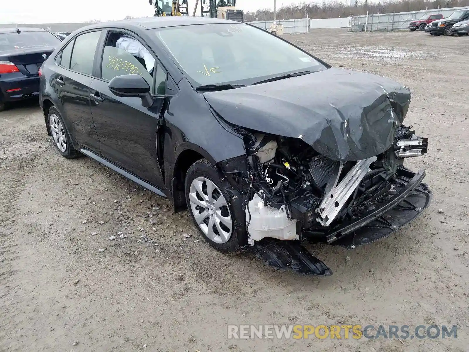 1 Photograph of a damaged car JTDEPRAE0LJ006413 TOYOTA COROLLA 2020