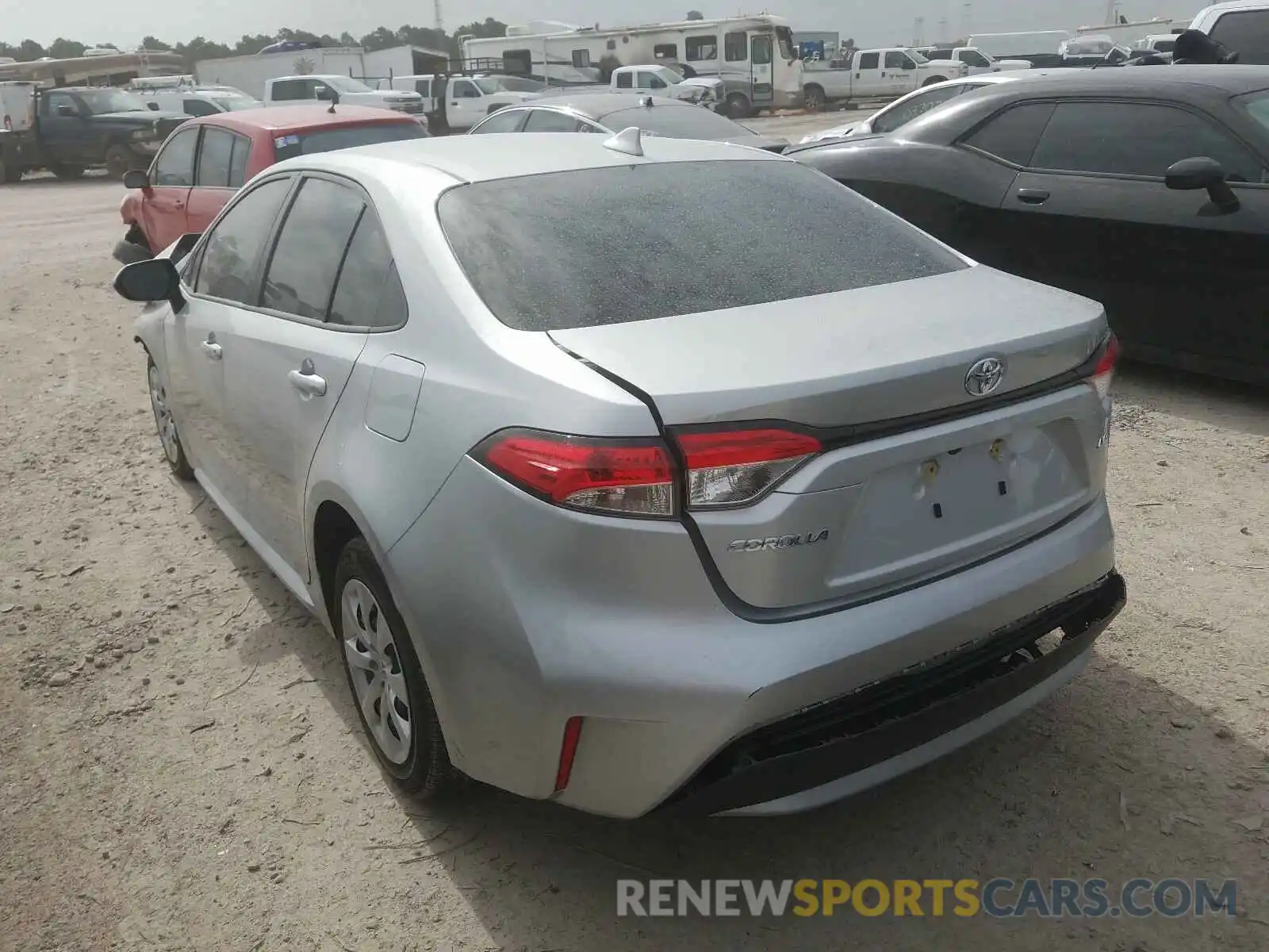 3 Photograph of a damaged car JTDEPRAE0LJ006430 TOYOTA COROLLA 2020