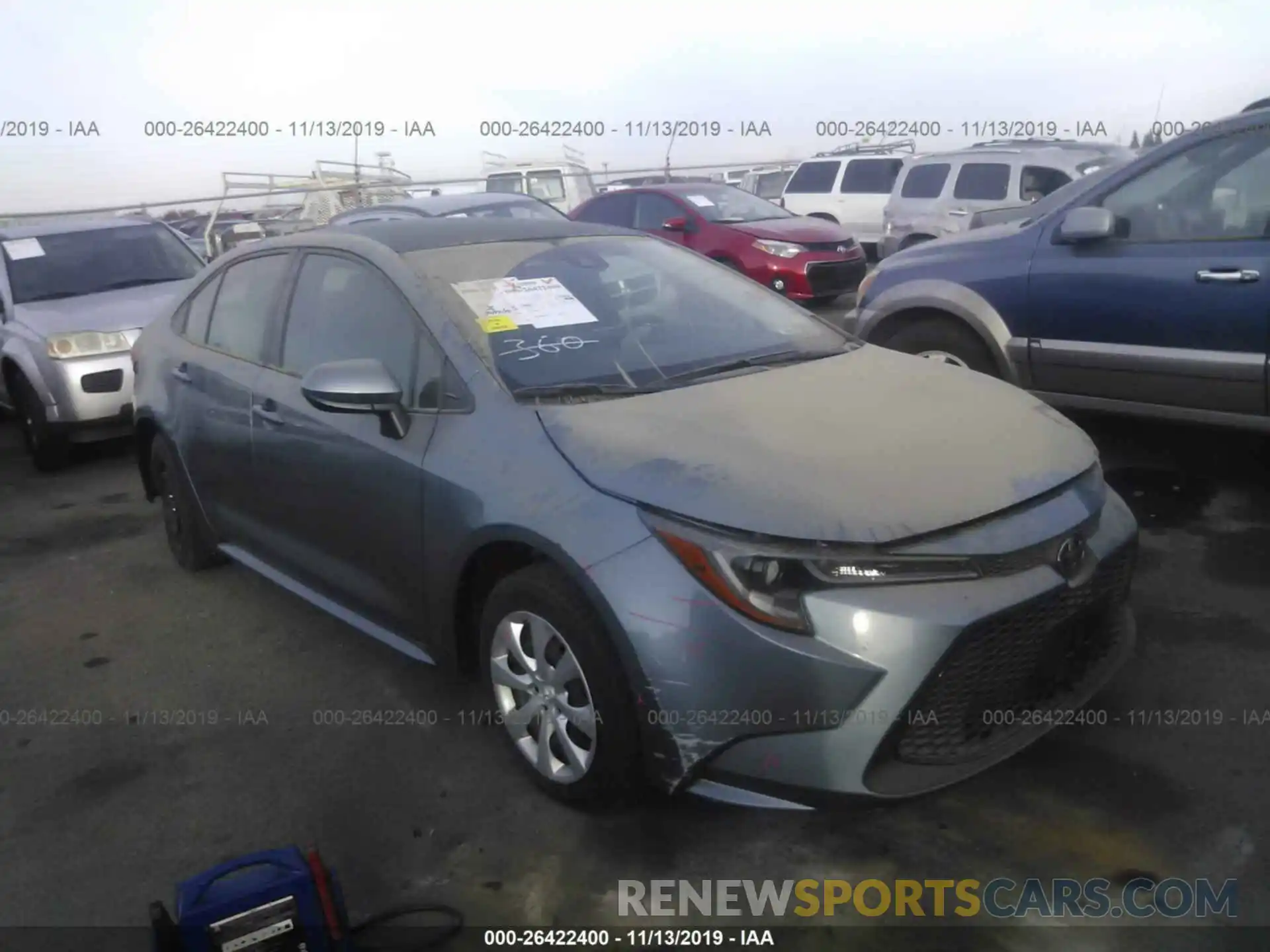 1 Photograph of a damaged car JTDEPRAE0LJ006895 TOYOTA COROLLA 2020