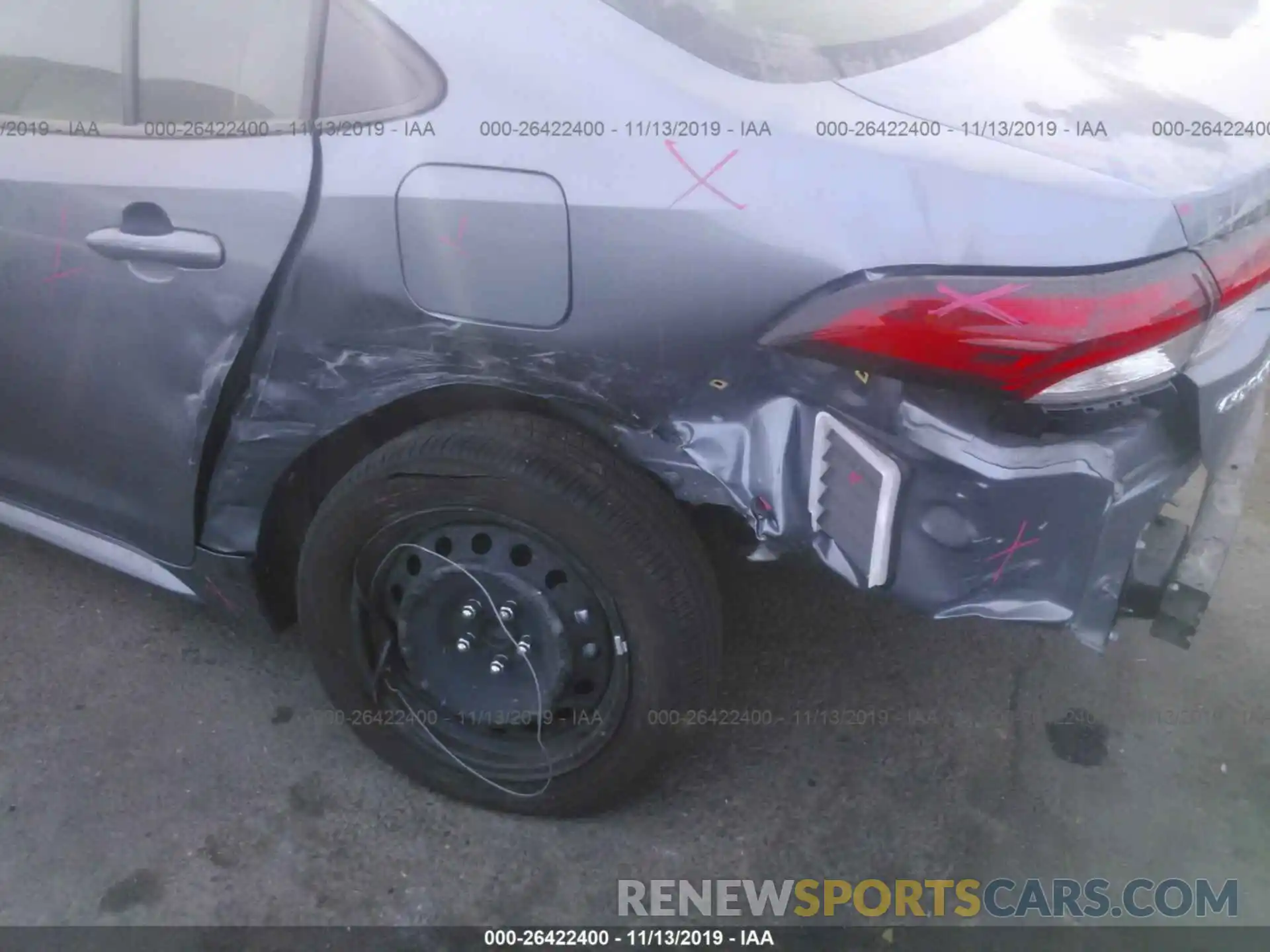 6 Photograph of a damaged car JTDEPRAE0LJ006895 TOYOTA COROLLA 2020