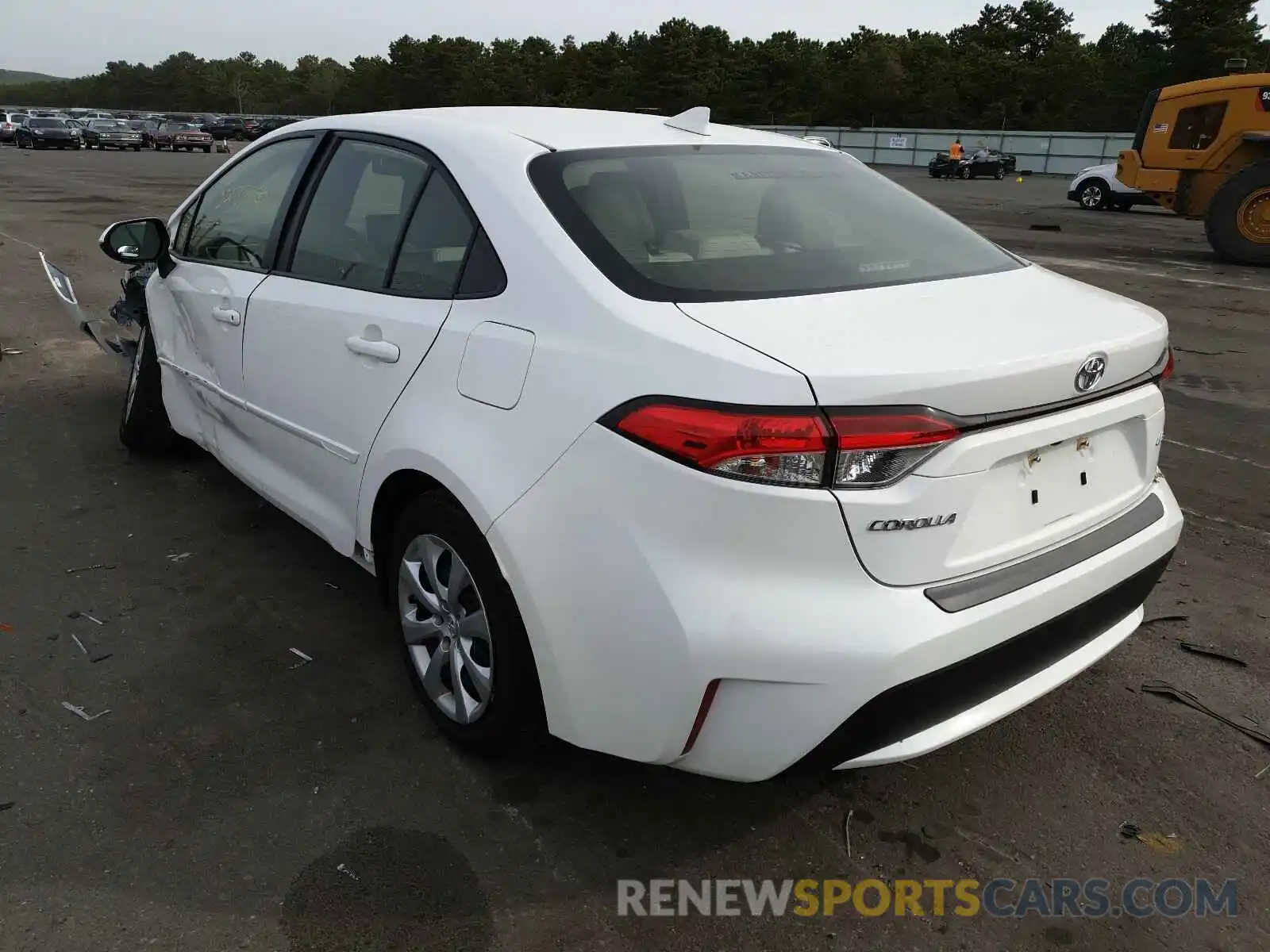 3 Photograph of a damaged car JTDEPRAE0LJ007058 TOYOTA COROLLA 2020