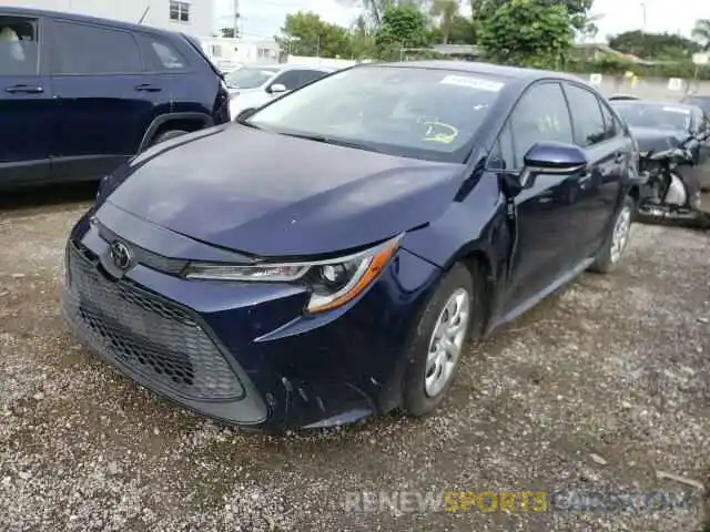 2 Photograph of a damaged car JTDEPRAE0LJ008033 TOYOTA COROLLA 2020