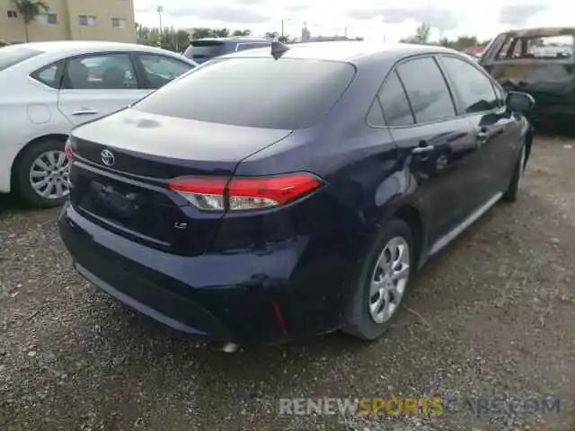 4 Photograph of a damaged car JTDEPRAE0LJ008033 TOYOTA COROLLA 2020