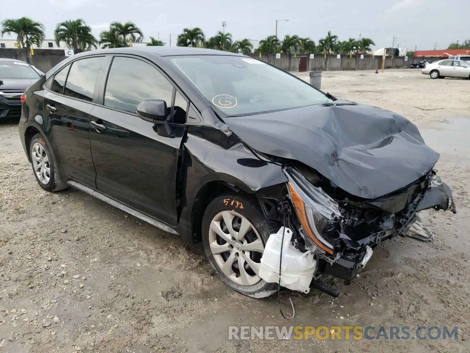 1 Photograph of a damaged car JTDEPRAE0LJ008646 TOYOTA COROLLA 2020