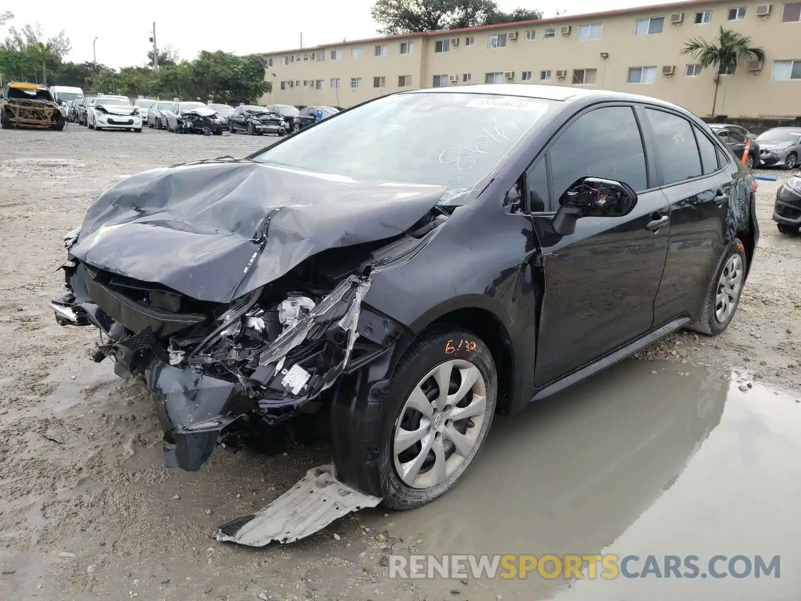 2 Photograph of a damaged car JTDEPRAE0LJ008646 TOYOTA COROLLA 2020