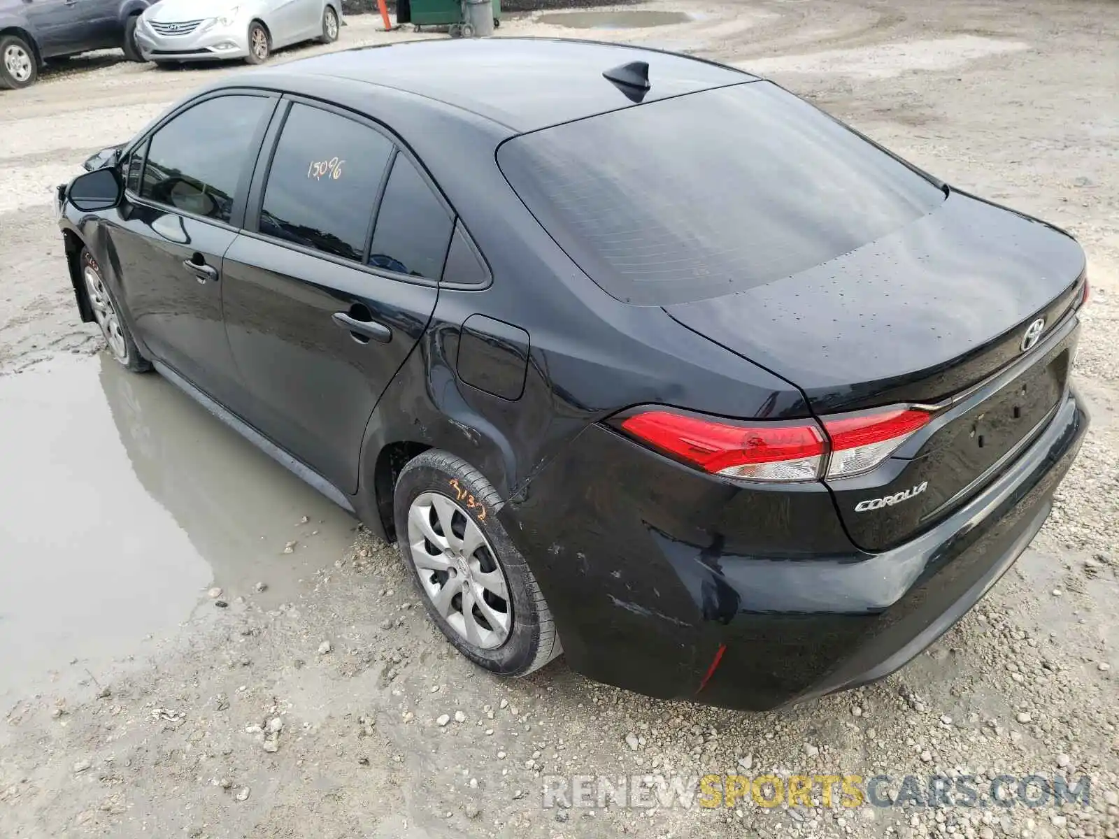 3 Photograph of a damaged car JTDEPRAE0LJ008646 TOYOTA COROLLA 2020