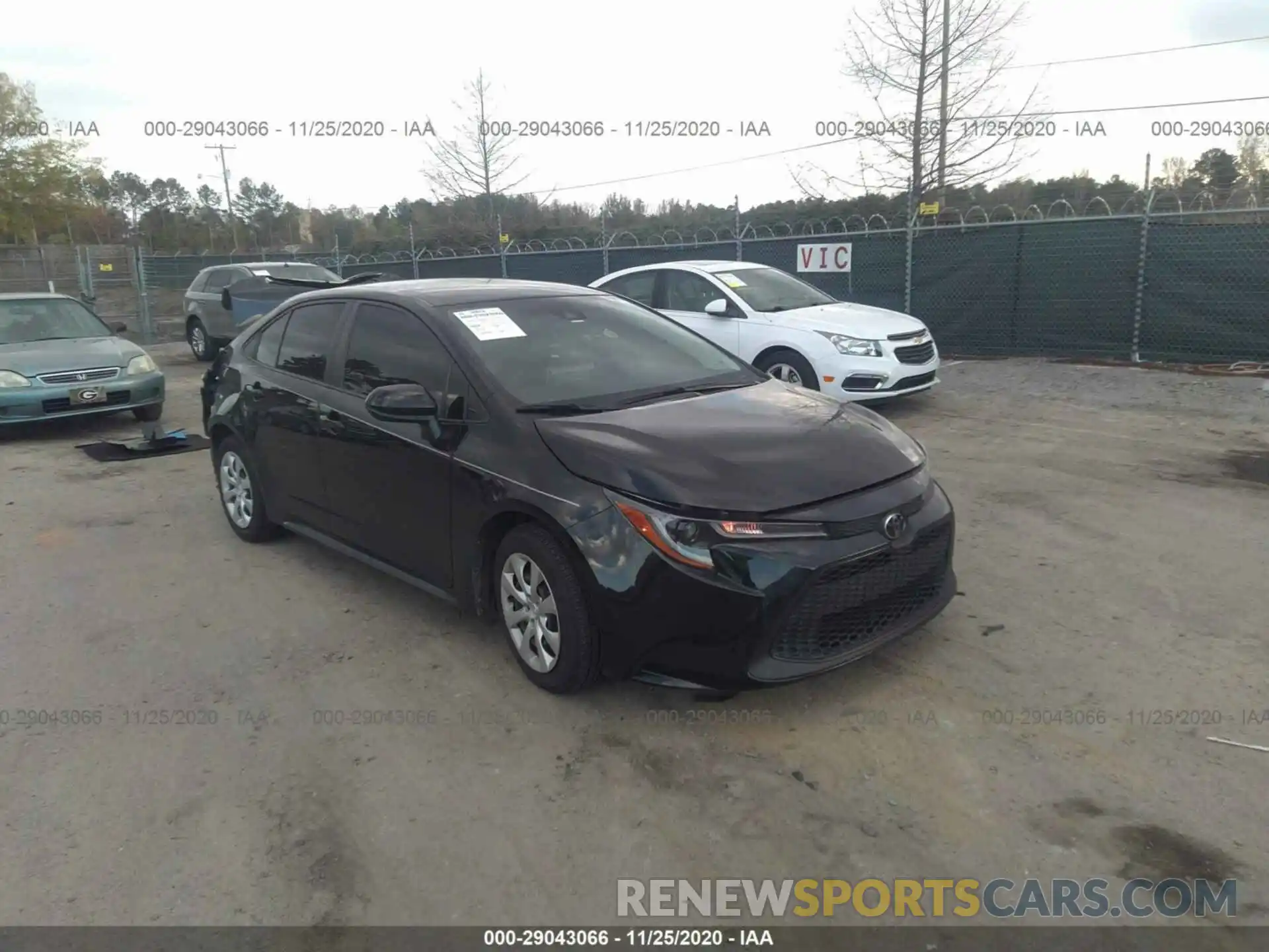 1 Photograph of a damaged car JTDEPRAE0LJ009196 TOYOTA COROLLA 2020