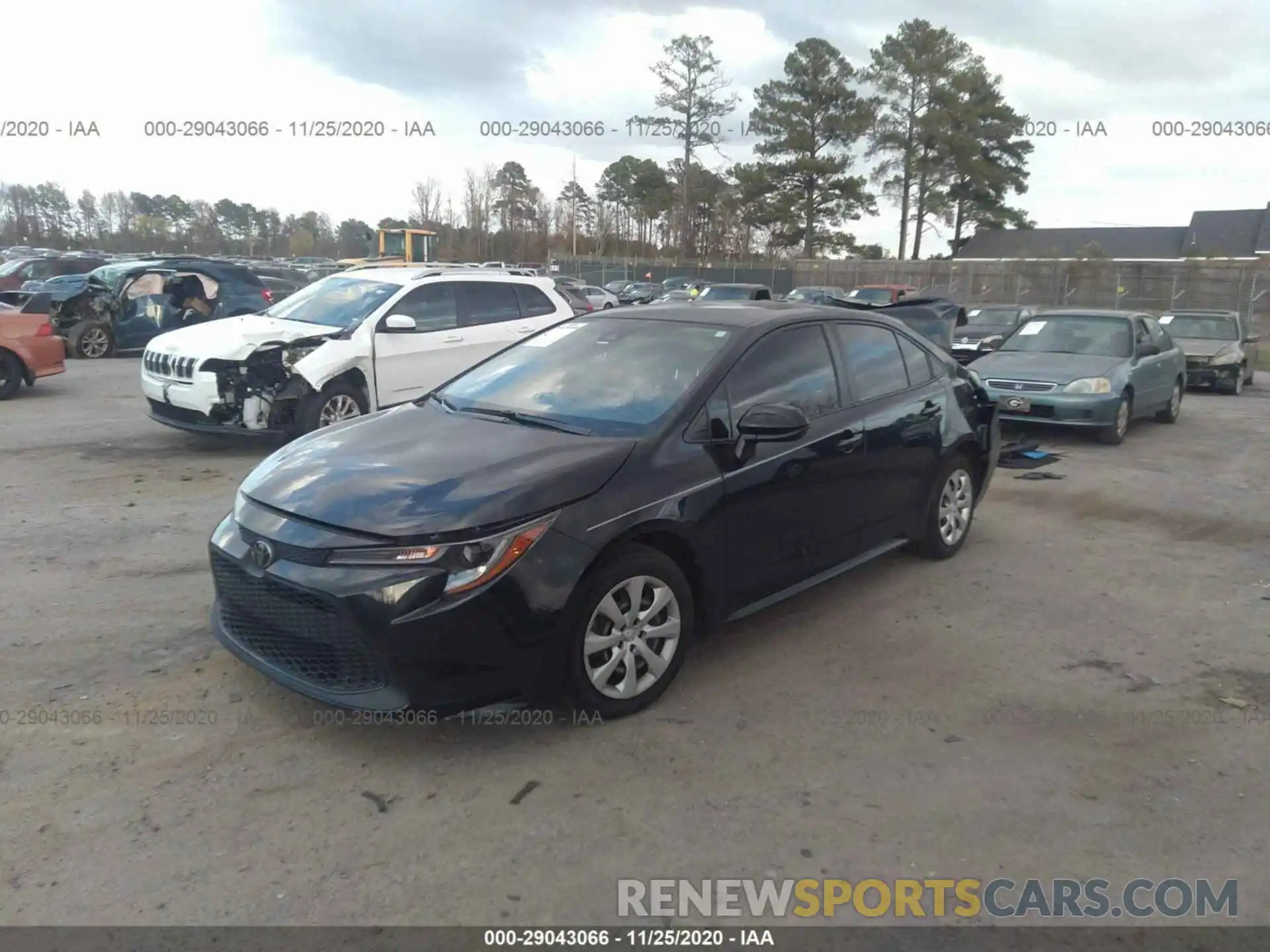 2 Photograph of a damaged car JTDEPRAE0LJ009196 TOYOTA COROLLA 2020