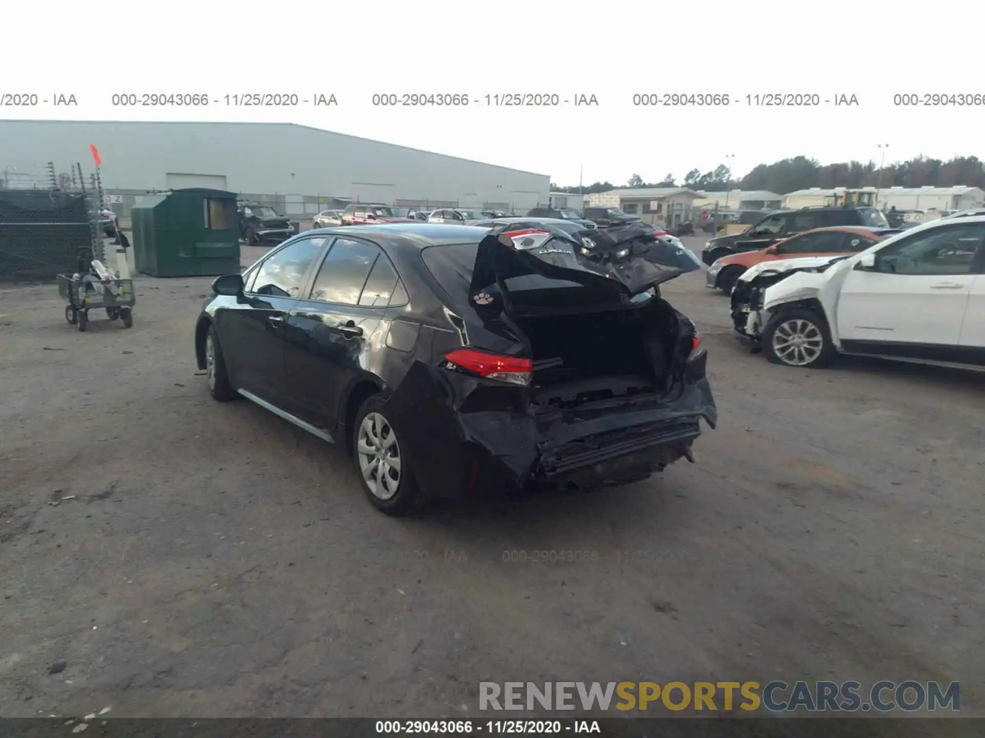 3 Photograph of a damaged car JTDEPRAE0LJ009196 TOYOTA COROLLA 2020