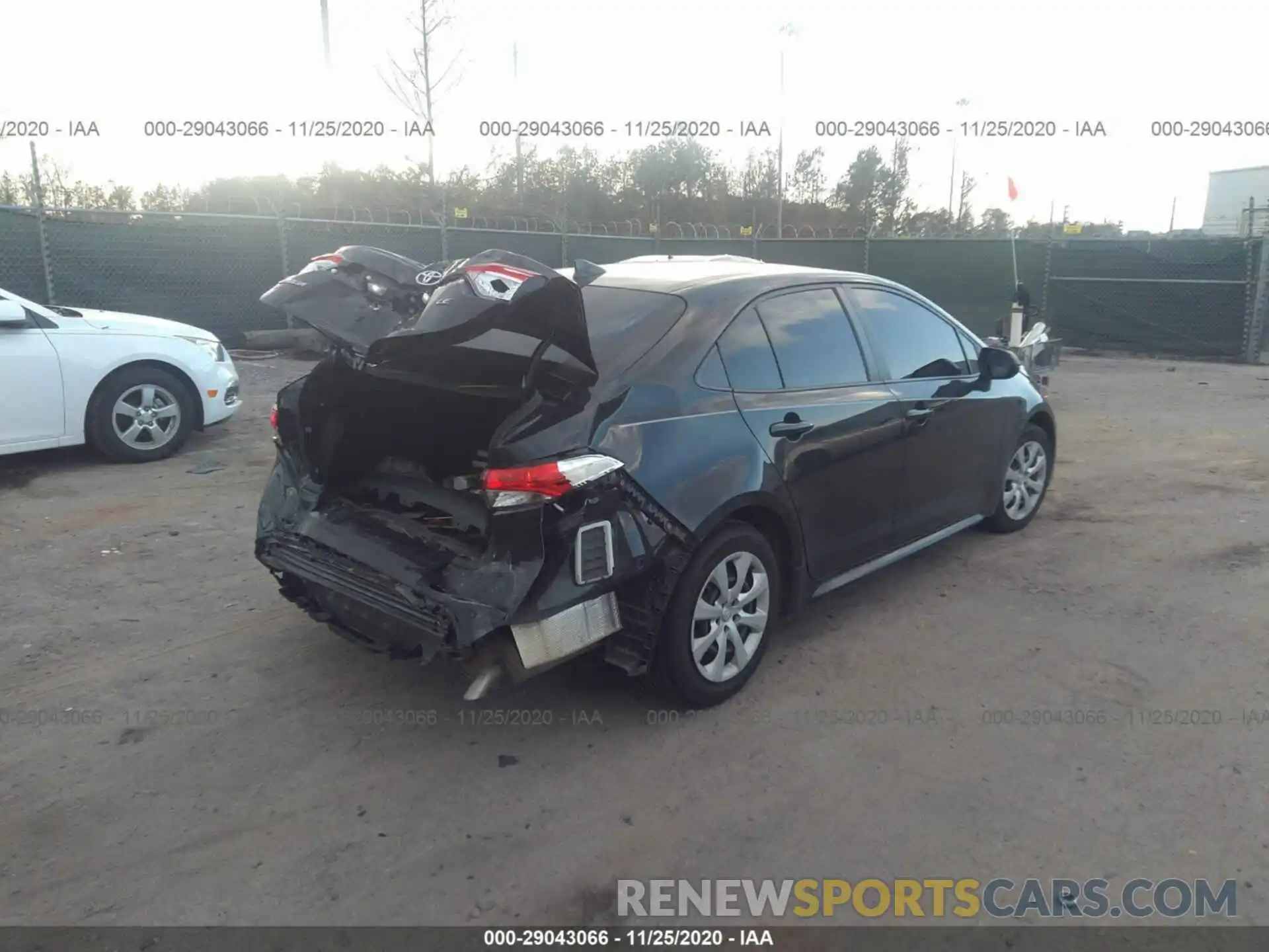 4 Photograph of a damaged car JTDEPRAE0LJ009196 TOYOTA COROLLA 2020