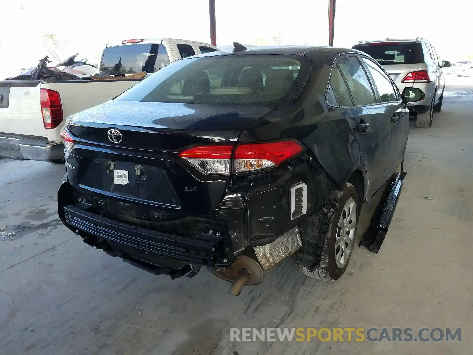 4 Photograph of a damaged car JTDEPRAE0LJ009375 TOYOTA COROLLA 2020