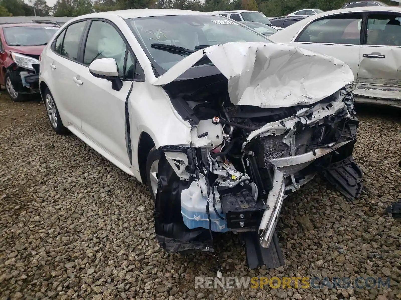 1 Photograph of a damaged car JTDEPRAE0LJ009456 TOYOTA COROLLA 2020