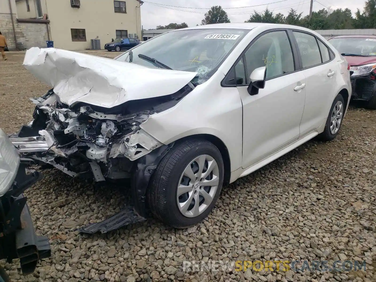 2 Photograph of a damaged car JTDEPRAE0LJ009456 TOYOTA COROLLA 2020