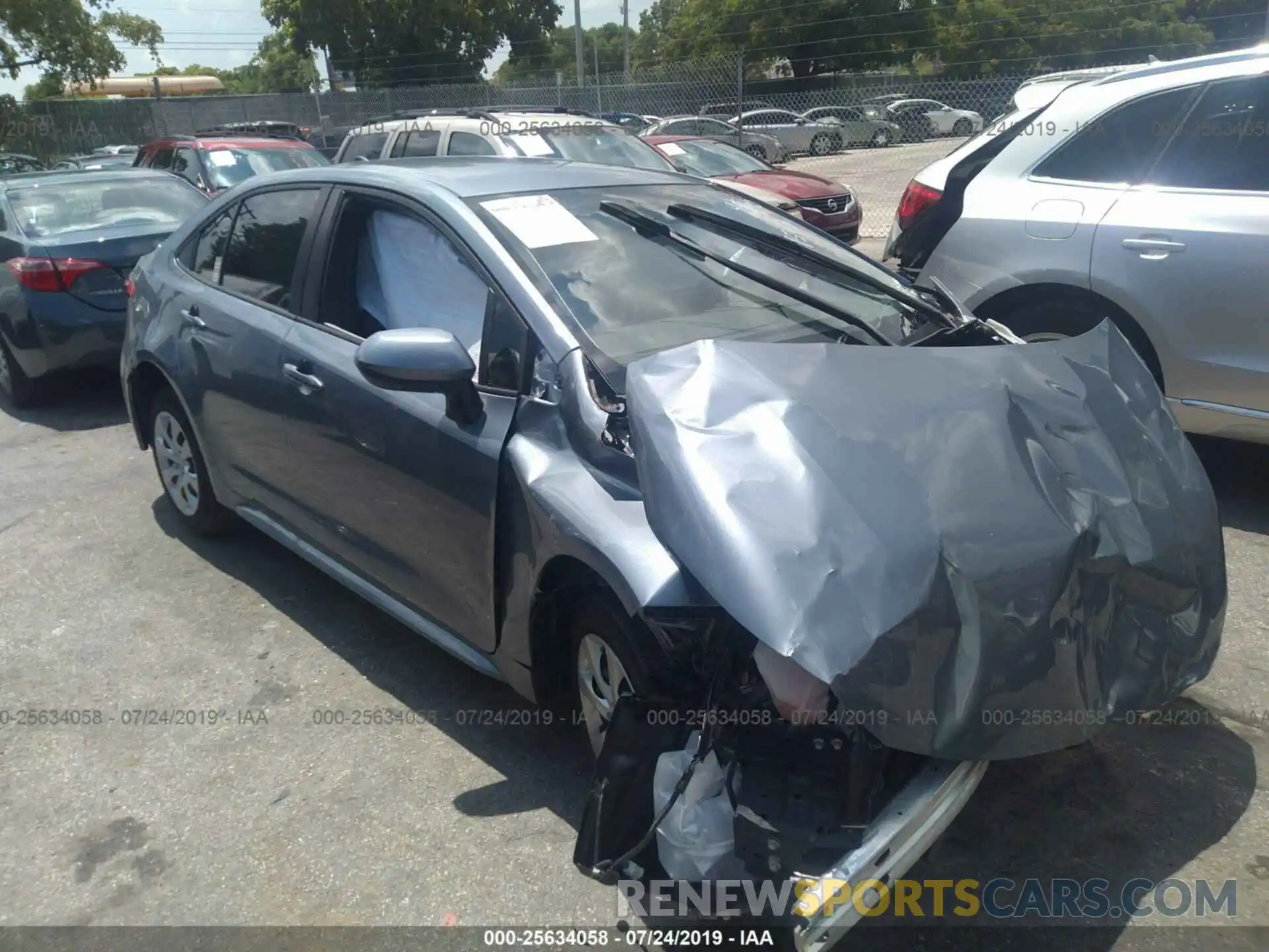 1 Photograph of a damaged car JTDEPRAE0LJ009540 TOYOTA COROLLA 2020