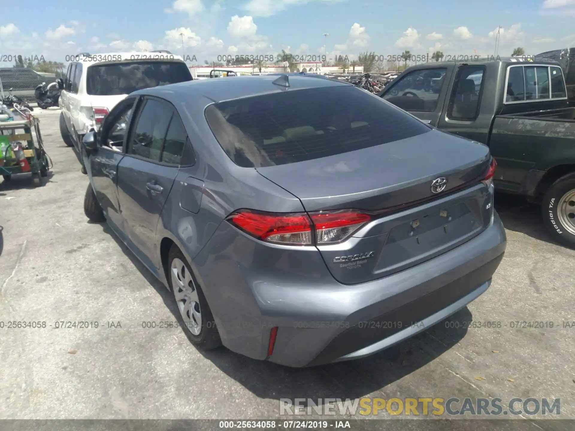 3 Photograph of a damaged car JTDEPRAE0LJ009540 TOYOTA COROLLA 2020