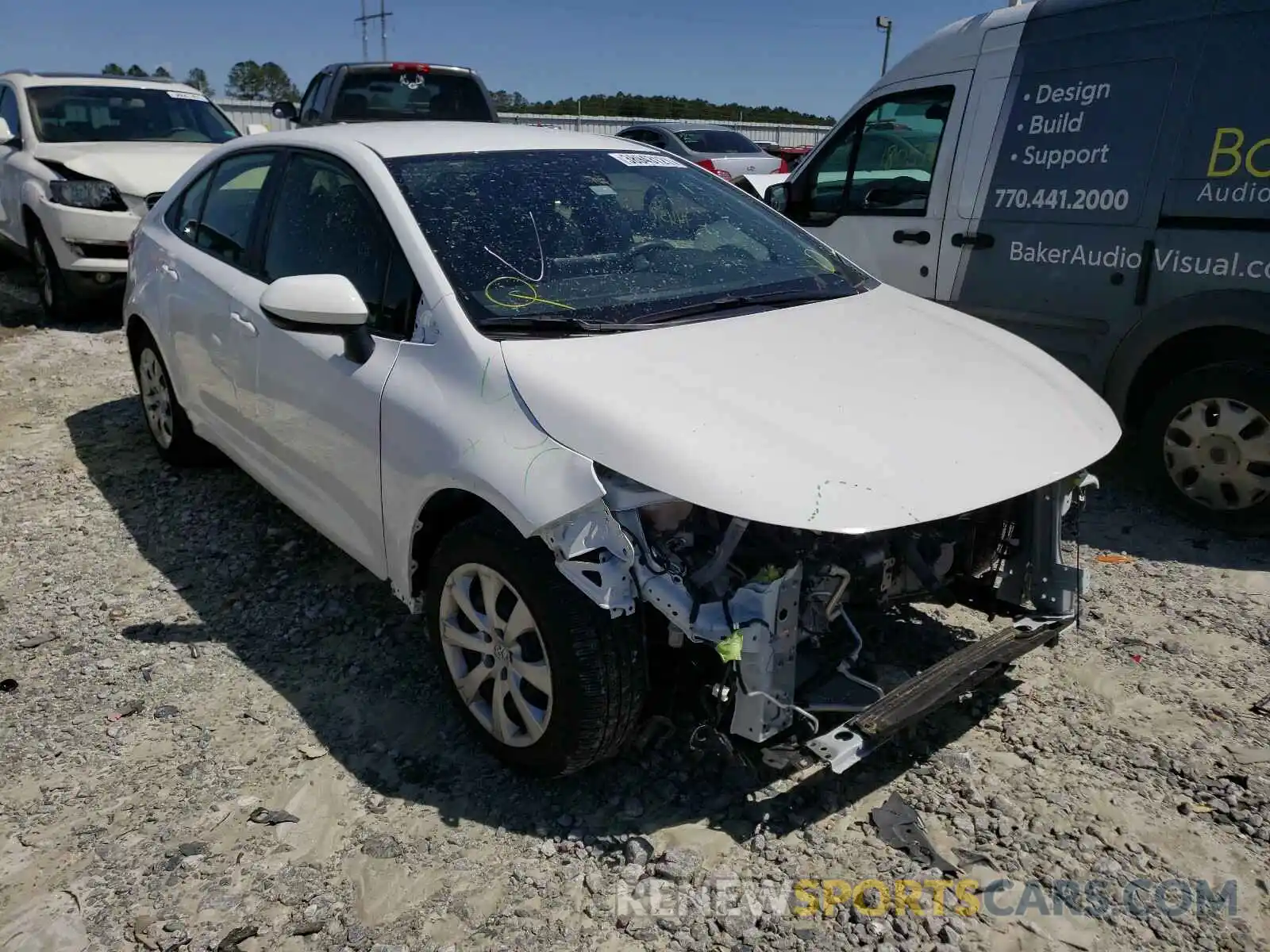 1 Photograph of a damaged car JTDEPRAE0LJ009831 TOYOTA COROLLA 2020