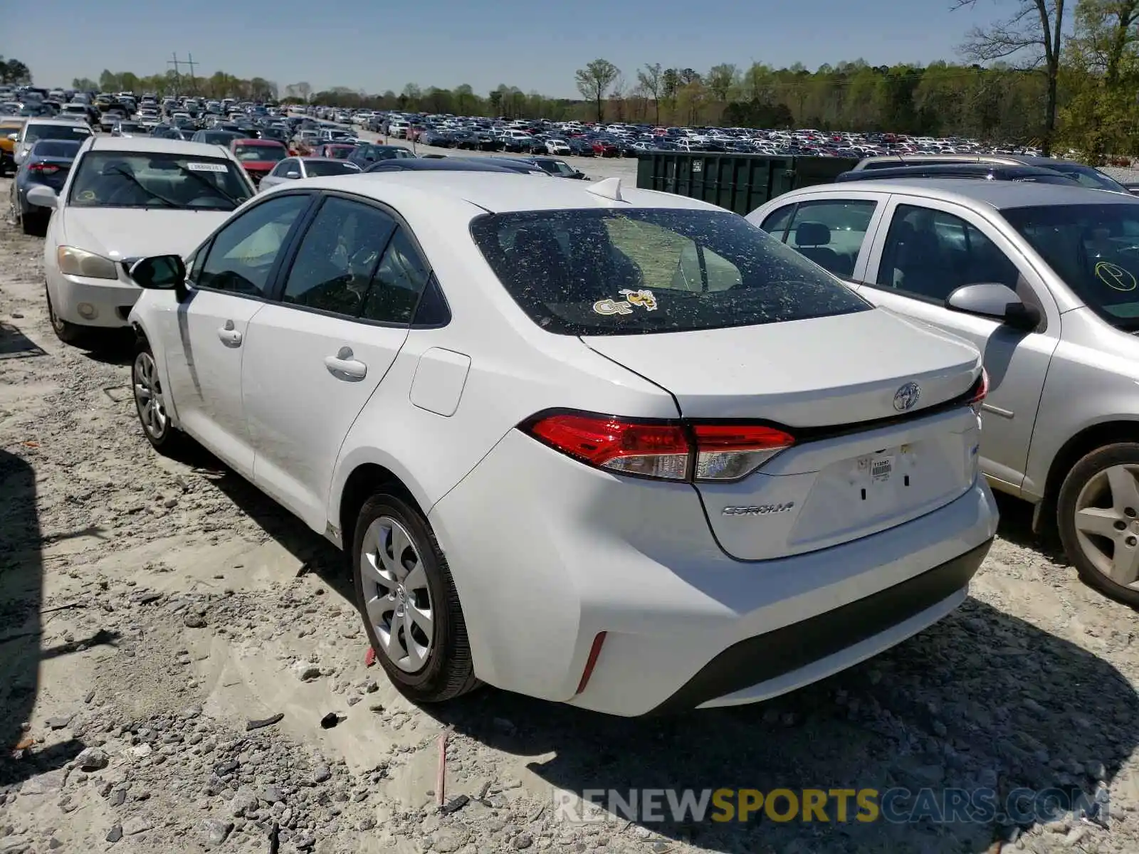 3 Photograph of a damaged car JTDEPRAE0LJ009831 TOYOTA COROLLA 2020