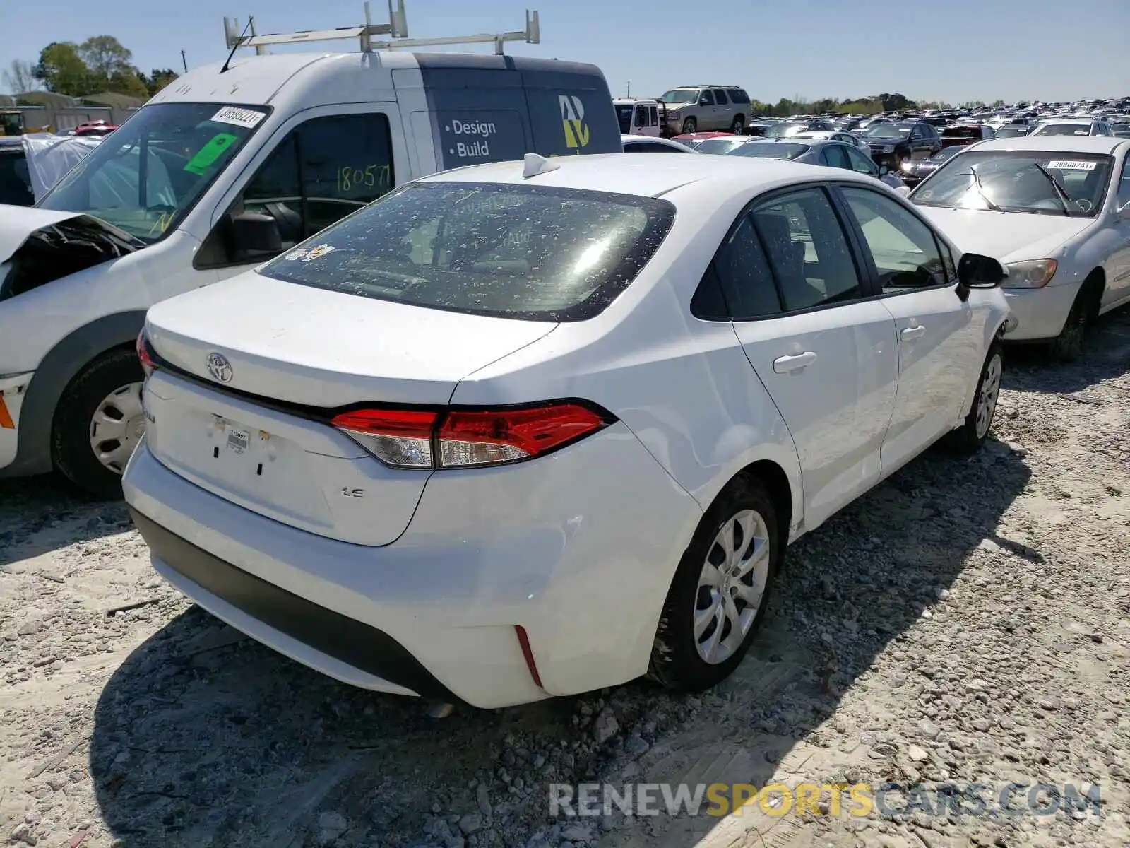 4 Photograph of a damaged car JTDEPRAE0LJ009831 TOYOTA COROLLA 2020