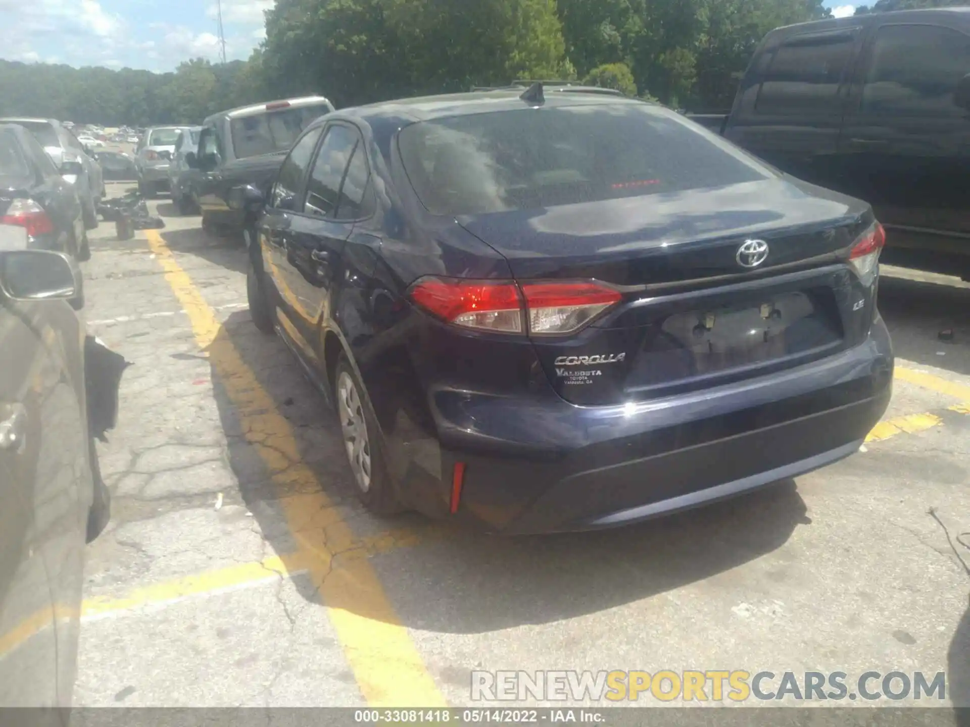 3 Photograph of a damaged car JTDEPRAE0LJ009960 TOYOTA COROLLA 2020