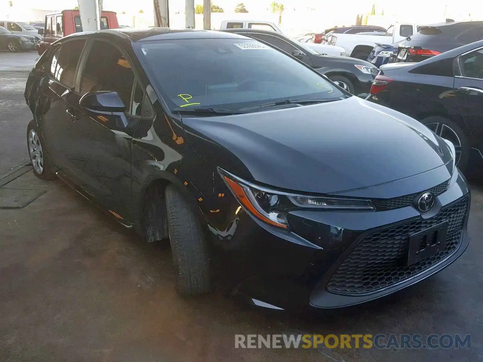 1 Photograph of a damaged car JTDEPRAE0LJ009991 TOYOTA COROLLA 2020