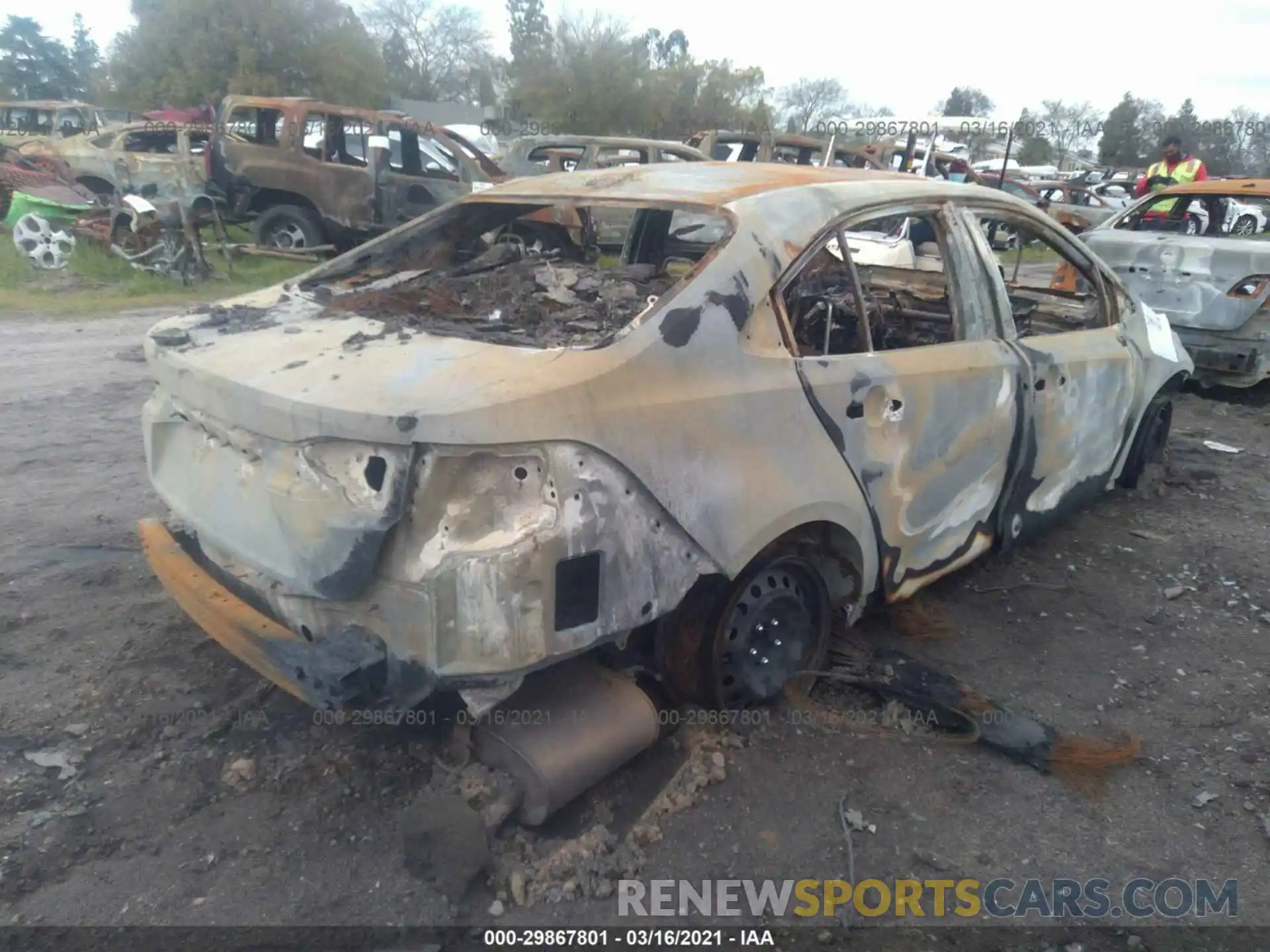 4 Photograph of a damaged car JTDEPRAE0LJ010350 TOYOTA COROLLA 2020