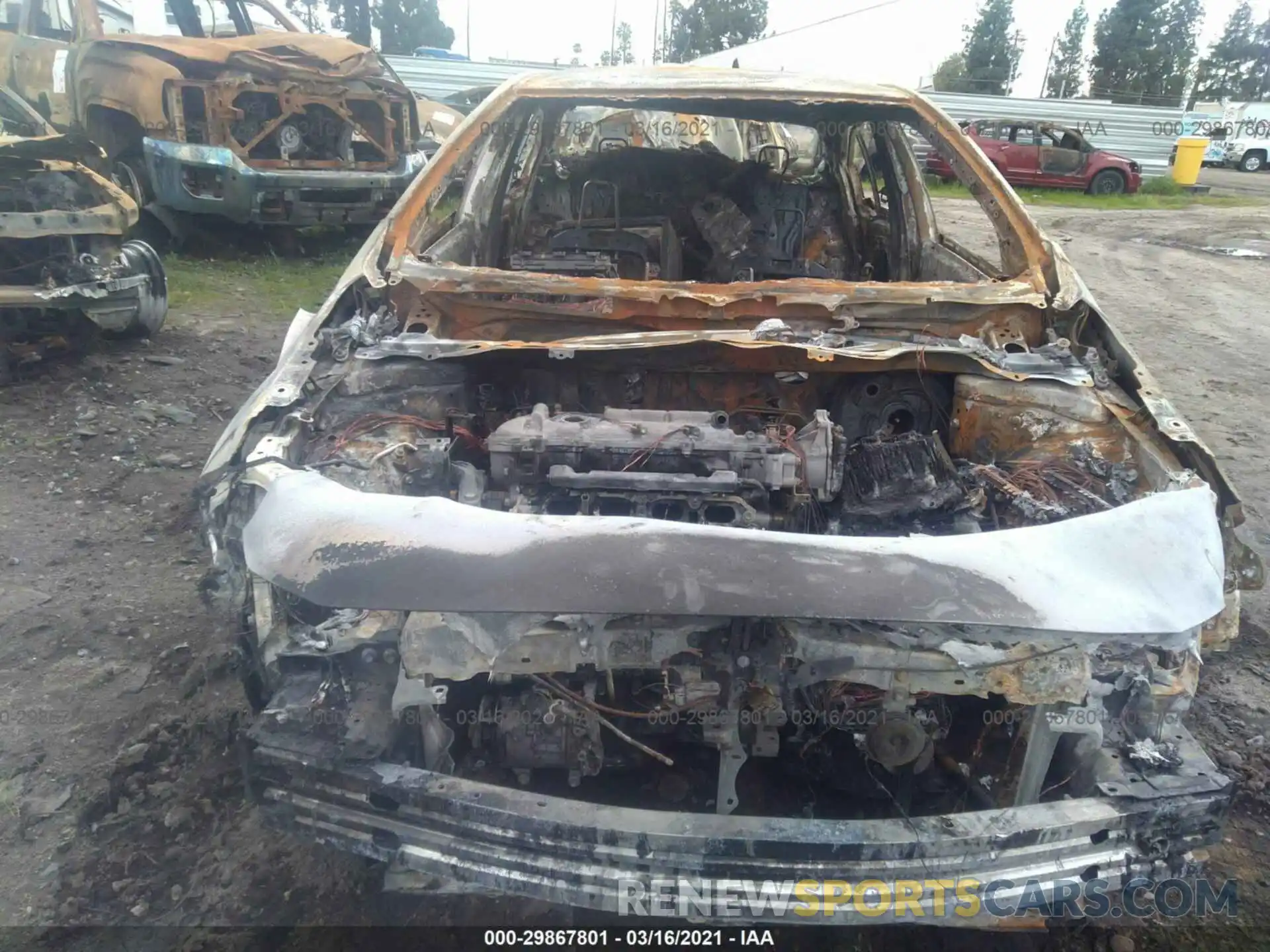 6 Photograph of a damaged car JTDEPRAE0LJ010350 TOYOTA COROLLA 2020