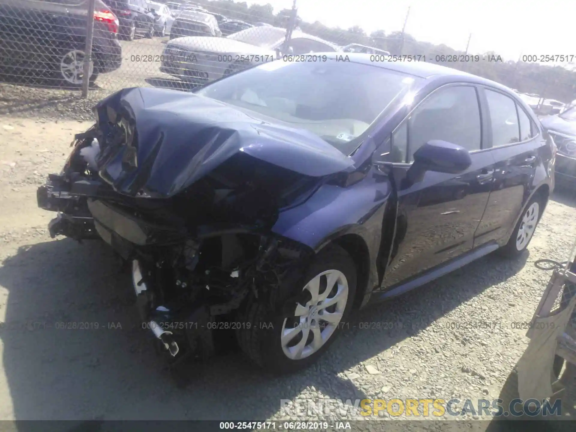 2 Photograph of a damaged car JTDEPRAE0LJ010381 TOYOTA COROLLA 2020