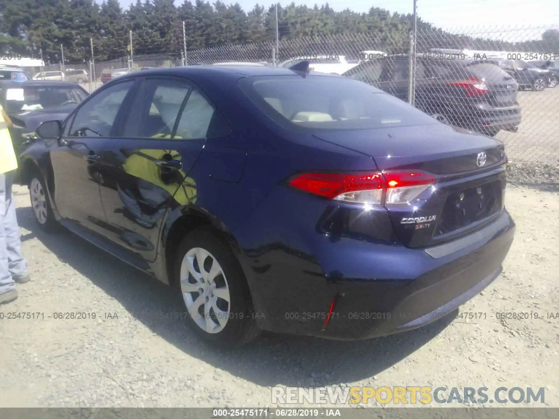 3 Photograph of a damaged car JTDEPRAE0LJ010381 TOYOTA COROLLA 2020